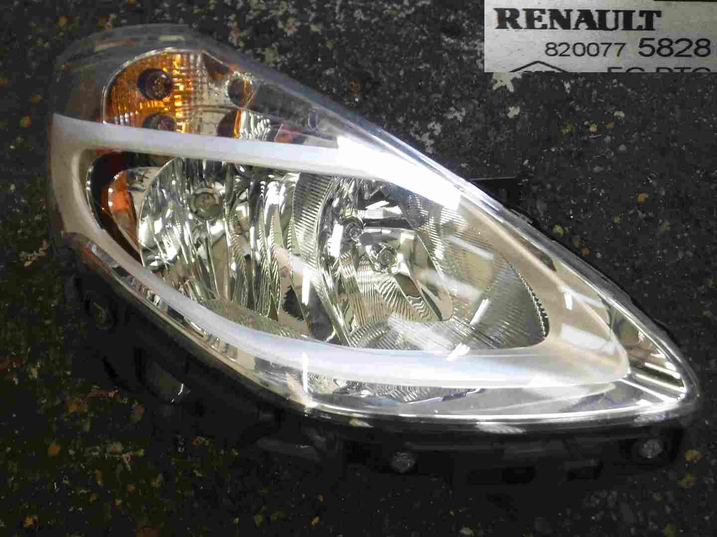 Renault Clio MK3 2009-2012 Drivers OSF Front Headlight Lens Chrome 8200775828 B