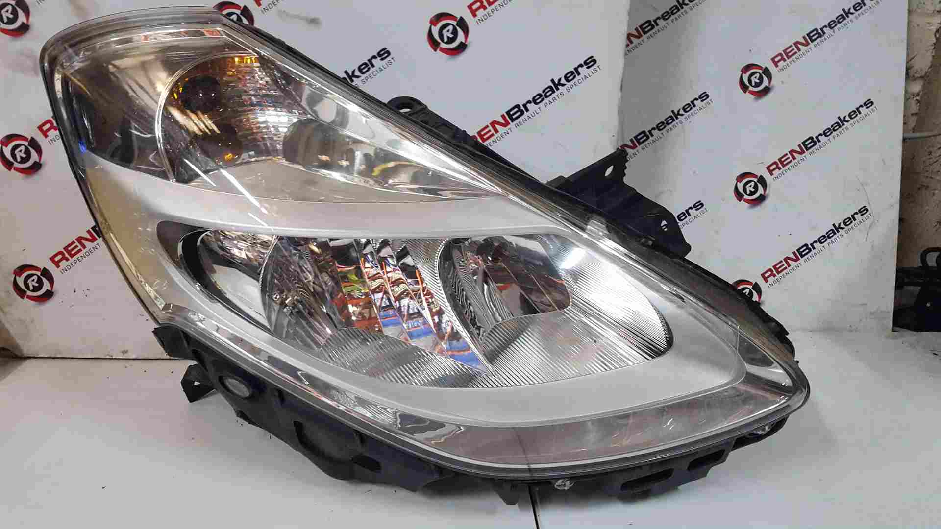 Thumb 6 Renault Clio MK3 2009-2012 Drivers OSF Front Headlight Lens Chrome Crack Bracket