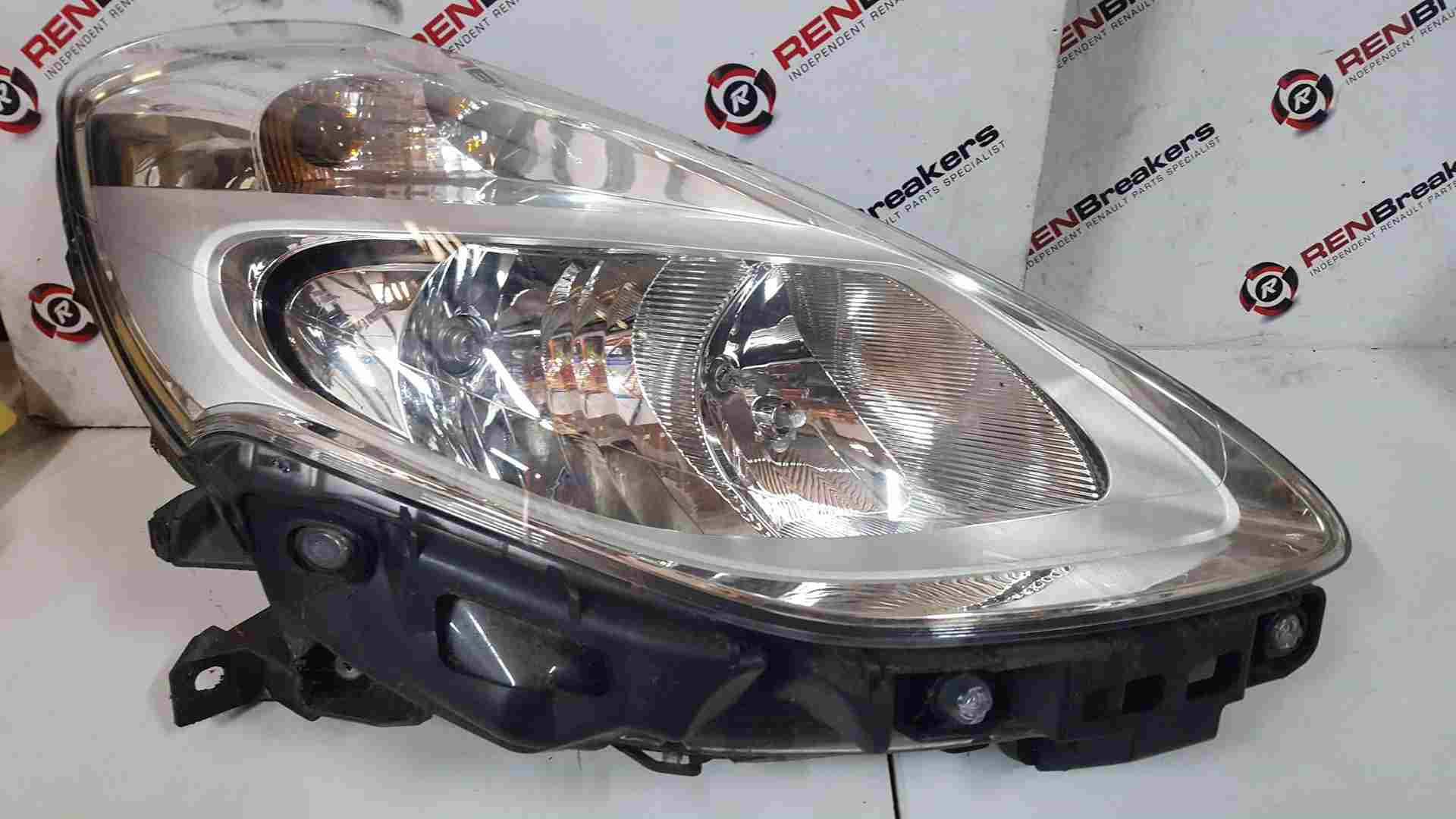 Renault Clio MK3 2009-2012 Drivers OSF Front Headlight Lens Chrome Crack Bracket