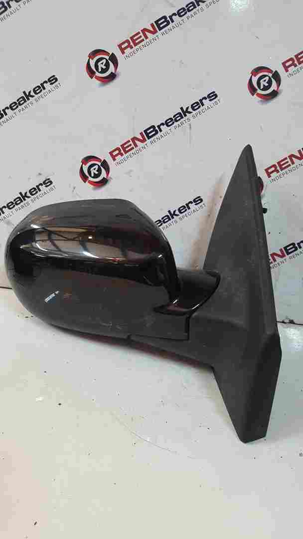 Thumb 2 Renault Clio MK3 2009-2012 Drivers Os Wing Mirror Black 676 Electric