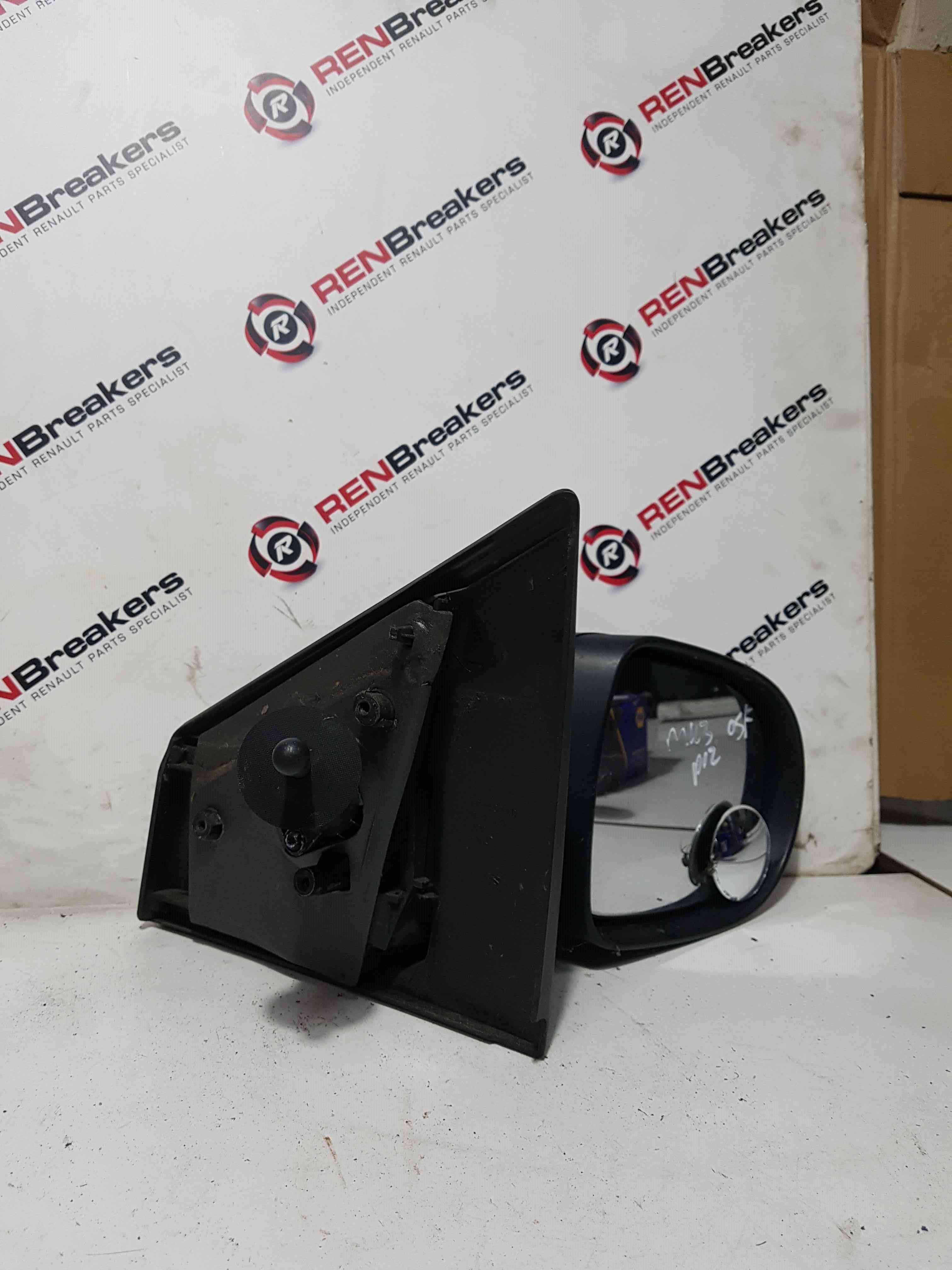 Thumb 4 Renault Clio MK3 2009-2012 Drivers Os Wing Mirror Plain Black Manual