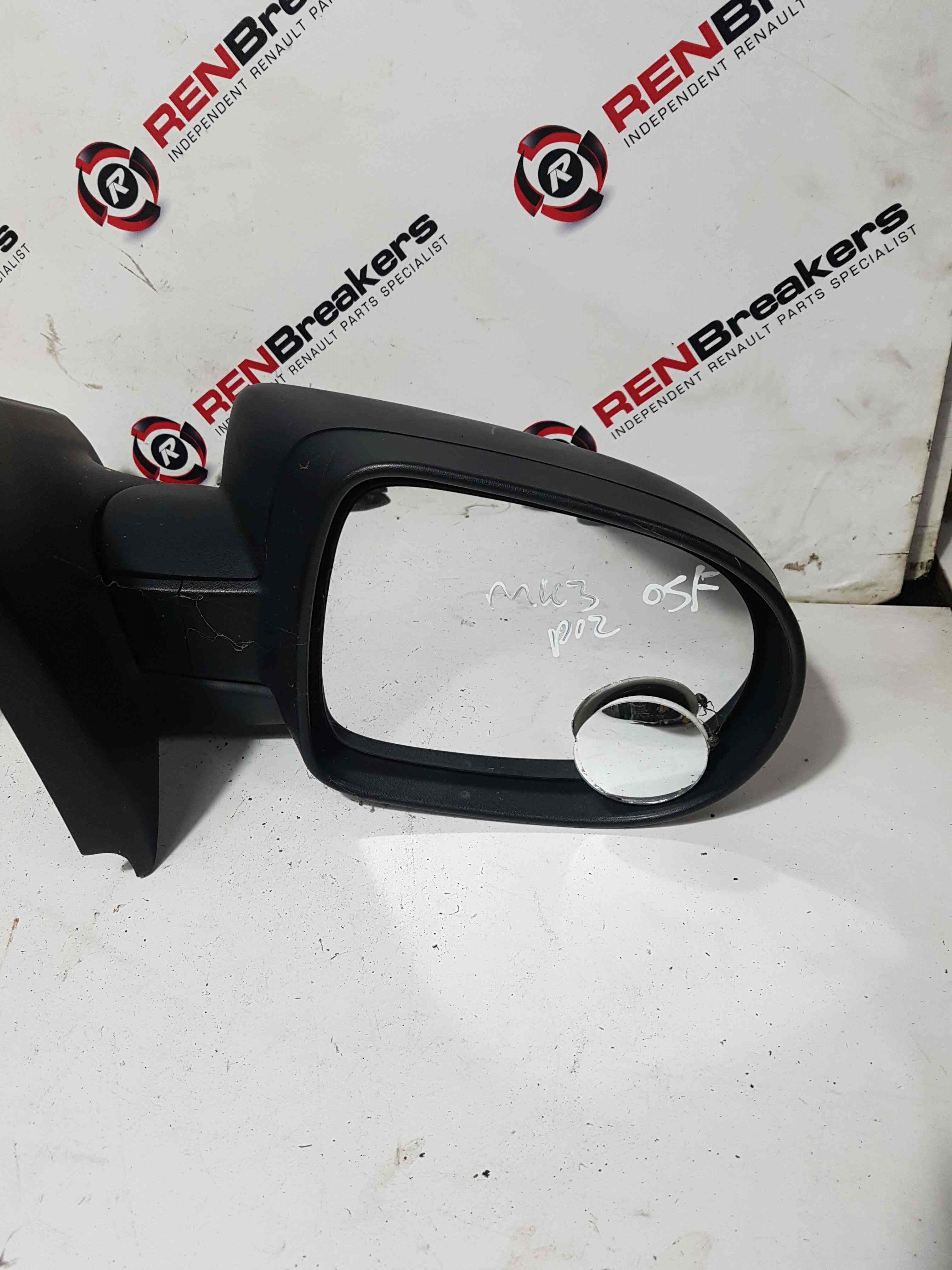 Thumb 6 Renault Clio MK3 2009-2012 Drivers Os Wing Mirror Plain Black Manual