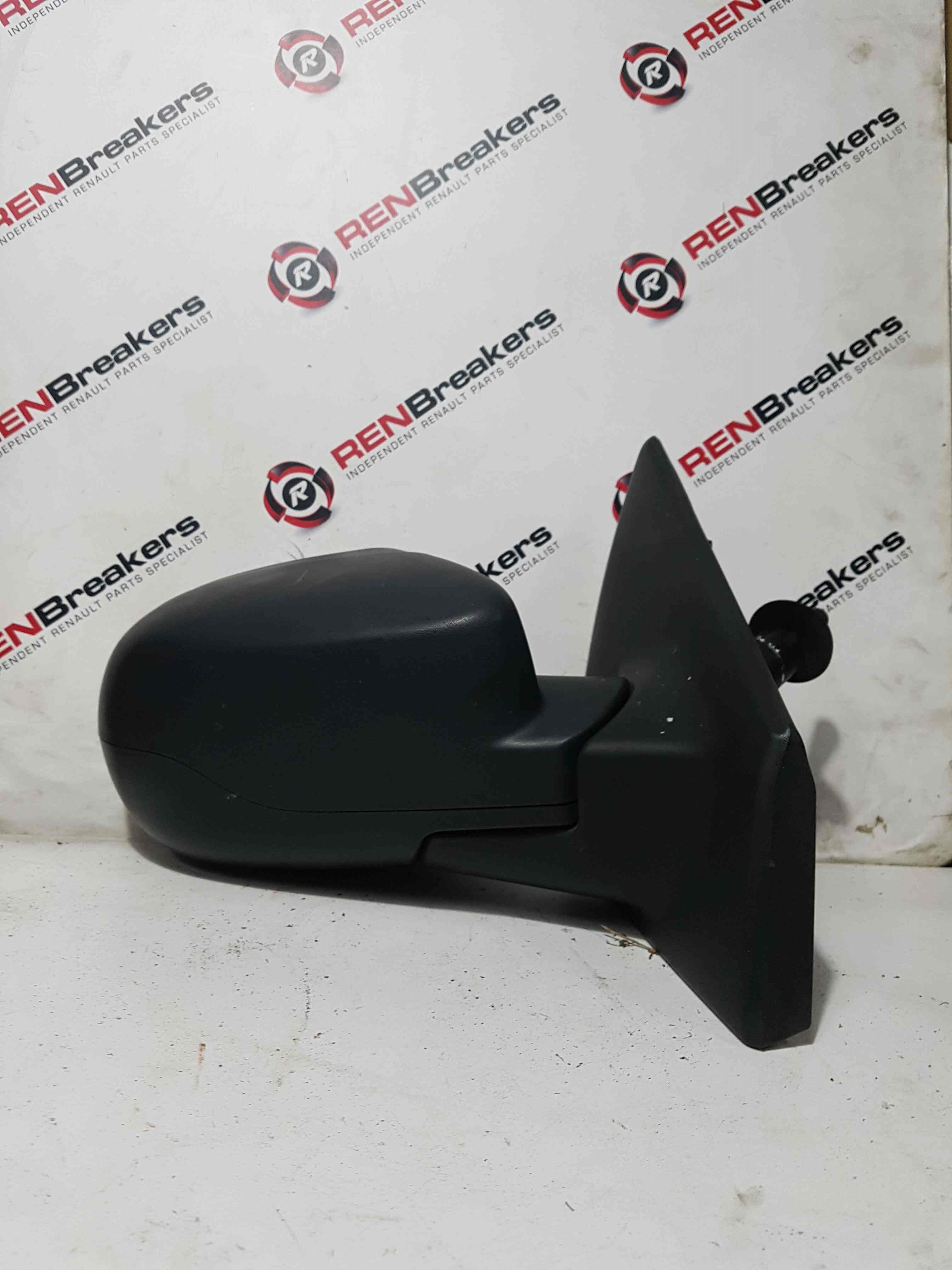Thumb 7 Renault Clio MK3 2009-2012 Drivers Os Wing Mirror Plain Black Manual