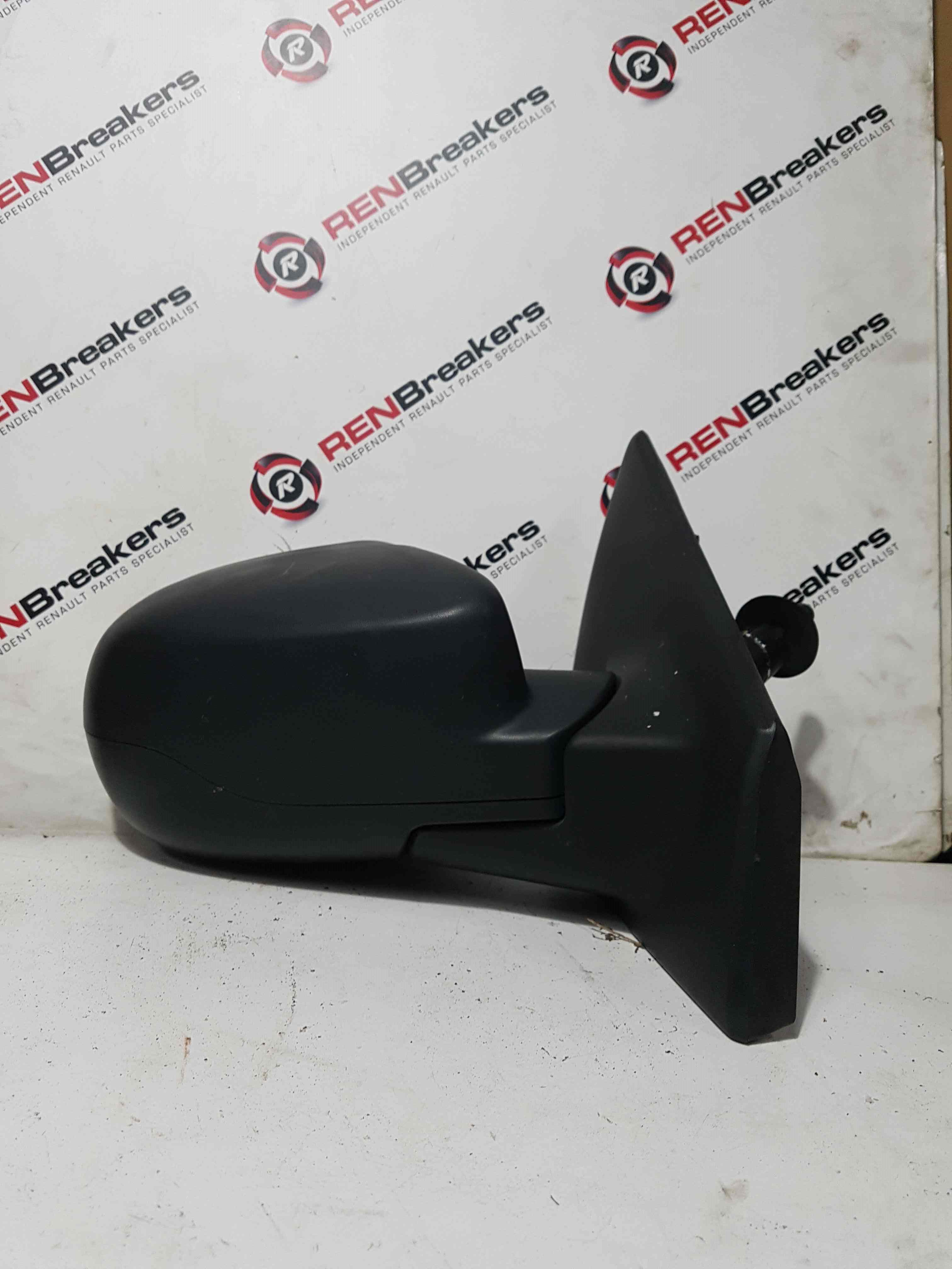 Thumb 8 Renault Clio MK3 2009-2012 Drivers Os Wing Mirror Plain Black Manual