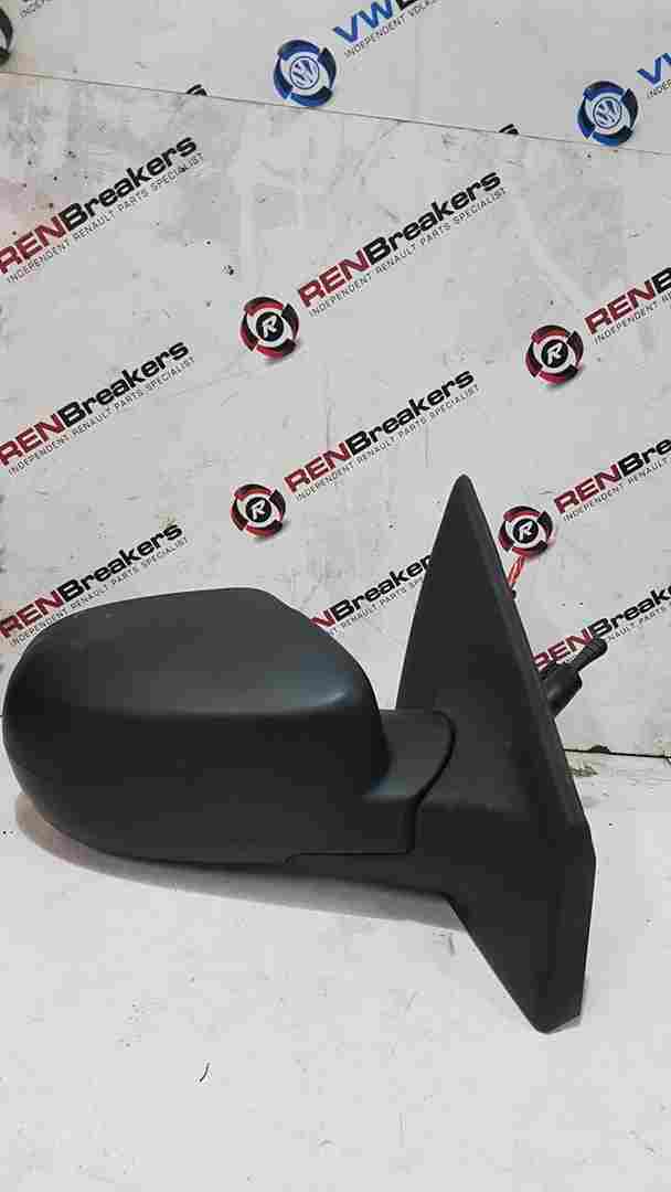 Thumb 2 Renault Clio MK3 2009-2012 Drivers Os Wing Mirror Plain Black Manual