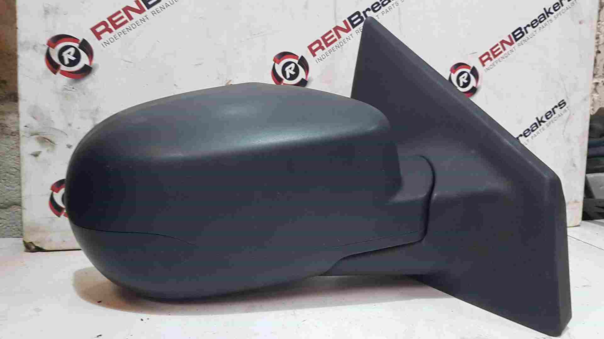 Thumb 3 Renault Clio MK3 2009-2012 Drivers Os Wing Mirror Plain Black Manual