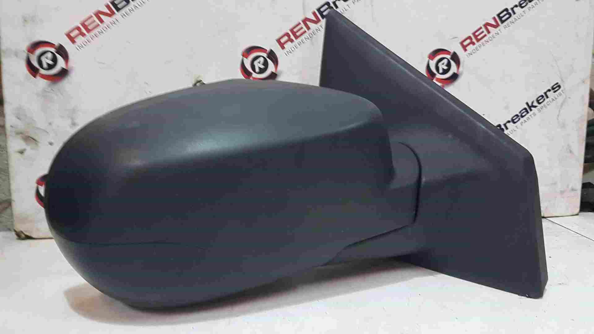 Thumb 7 Renault Clio MK3 2009-2012 Drivers Os Wing Mirror Plain Black Manual