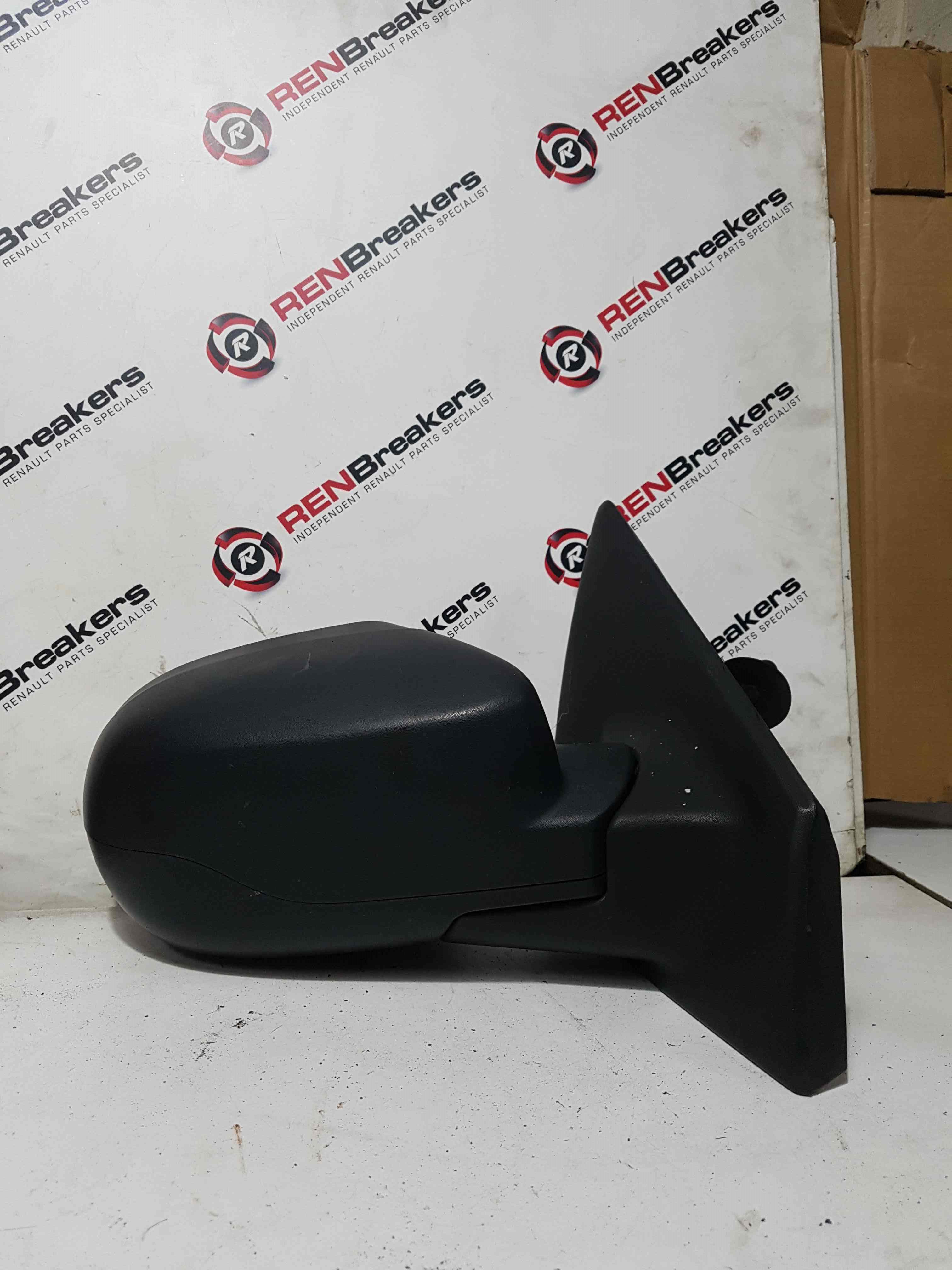 Thumb 2 Renault Clio MK3 2009-2012 Drivers Os Wing Mirror Plain Black Manual