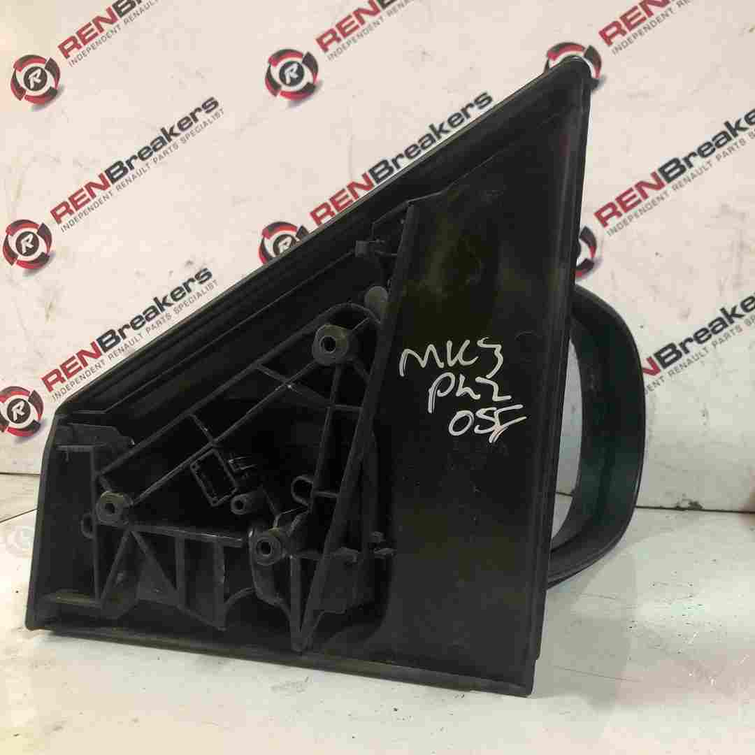 Thumb 7 Renault Clio MK3 2009-2012 Drivers Os Wing Mirror Plain Silver Bronze Electric