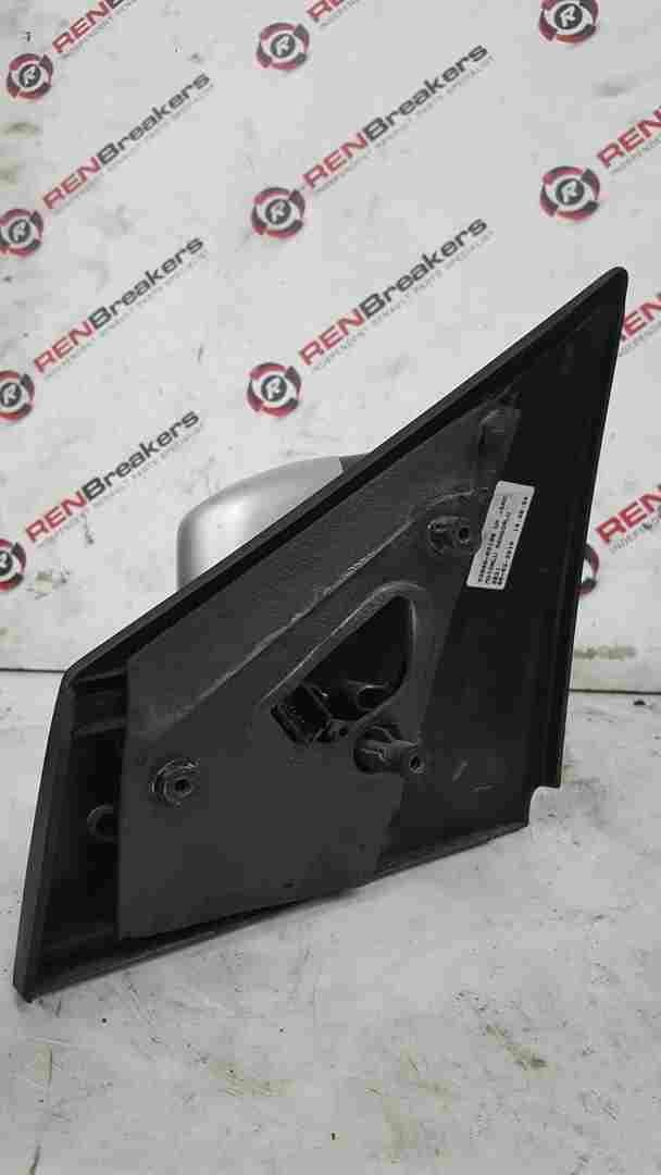 Thumb 4 Renault Clio MK3 2009-2012 Drivers Os Wing Mirror Plain Silver Electric