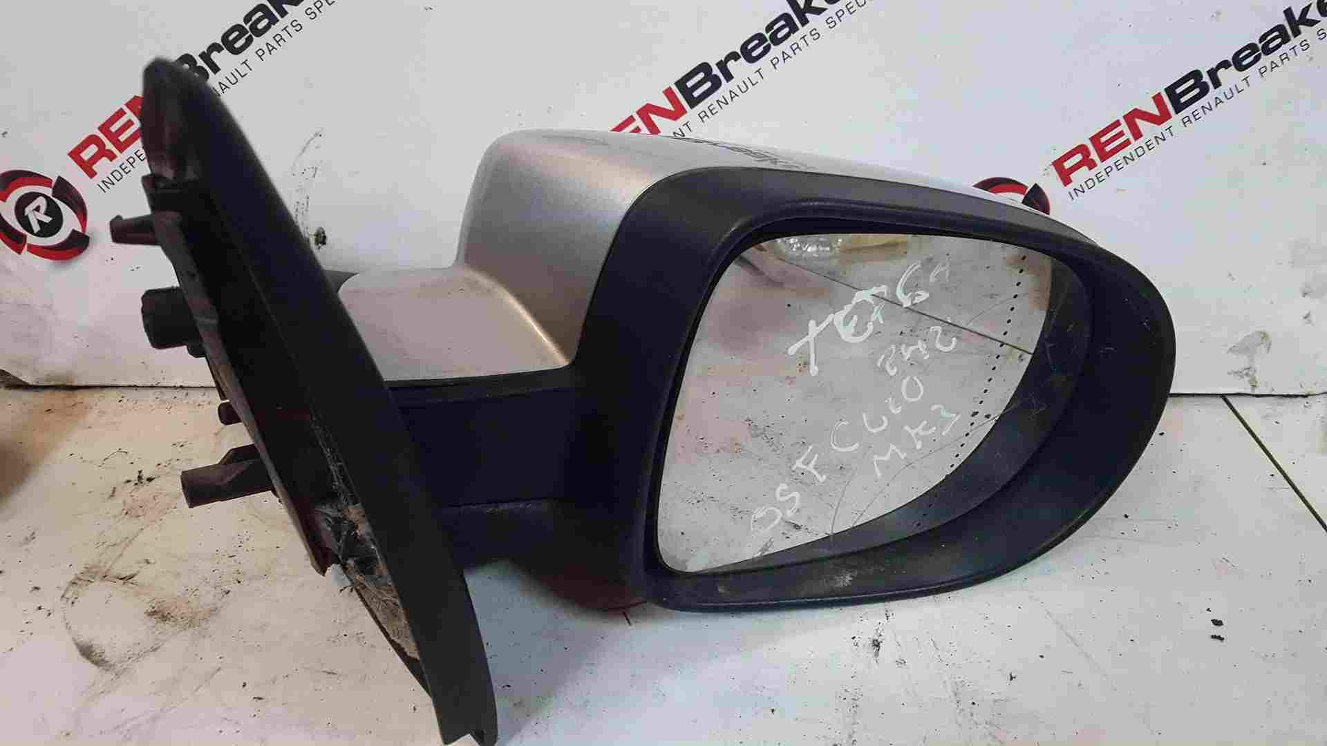 Thumb 3 Renault Clio MK3 2009-2012 Drivers Os Wing Mirror Silver Ted69 Cracked