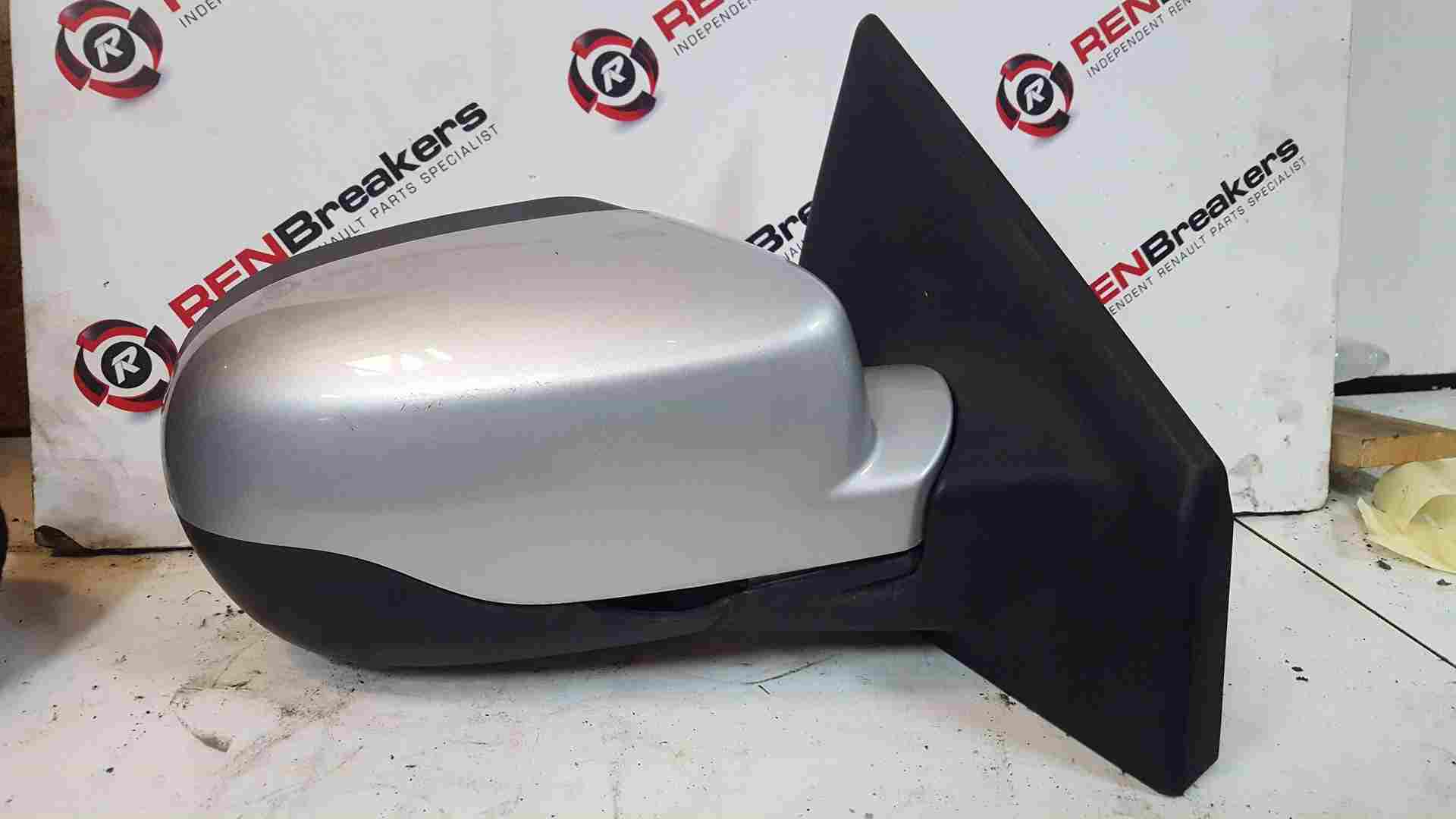 Thumb 5 Renault Clio MK3 2009-2012 Drivers Os Wing Mirror Silver Ted69 Cracked