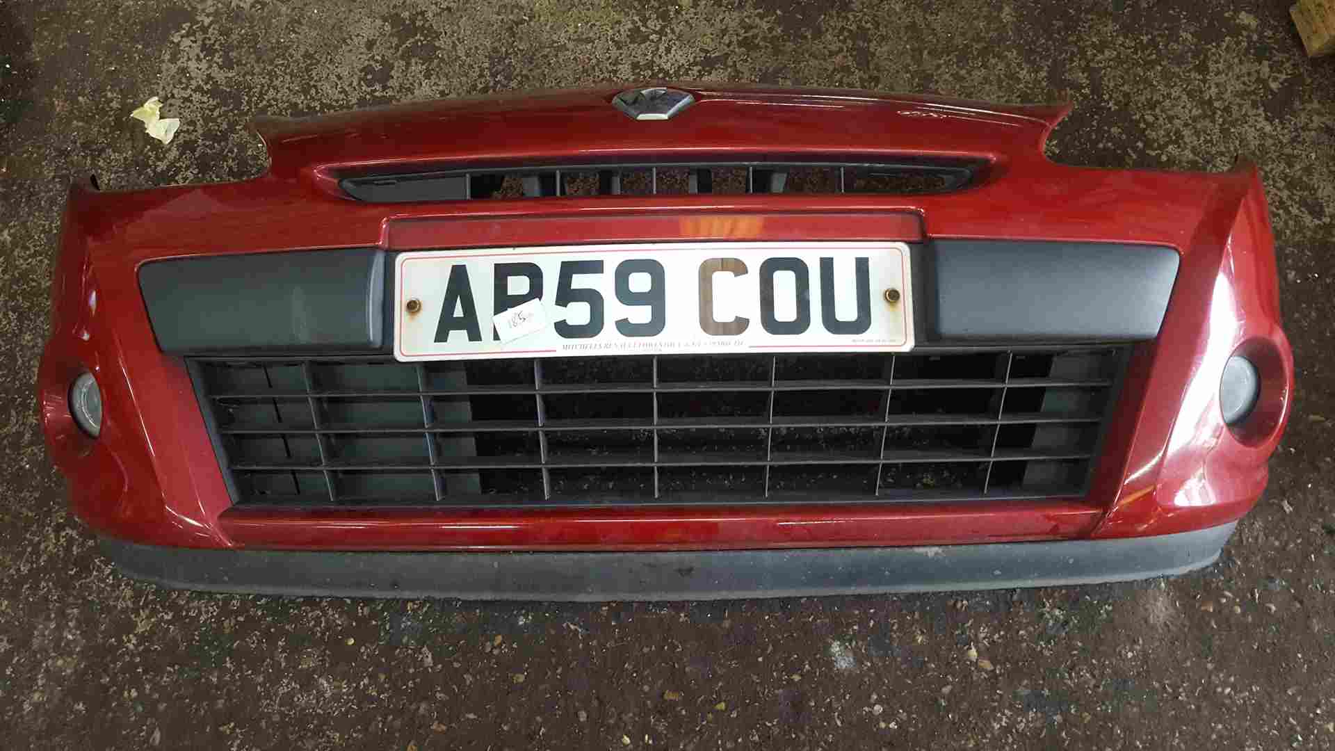 Renault Clio MK3 2009-2012 Facelift Front Bumper RED Tennj 185 + Fog Lights