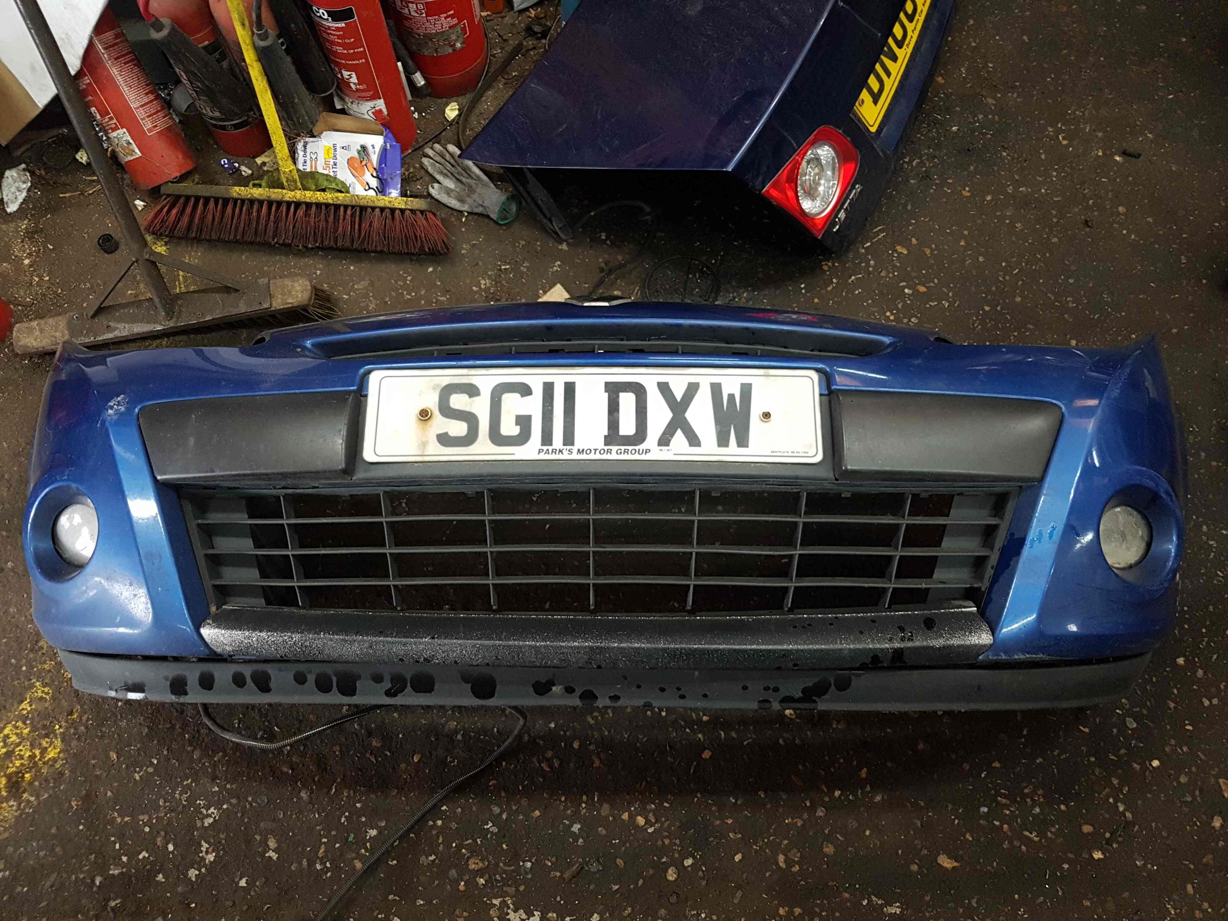 Thumb 2 Renault Clio MK3 2009-2012 Front Bumper Blue 195 TERNA