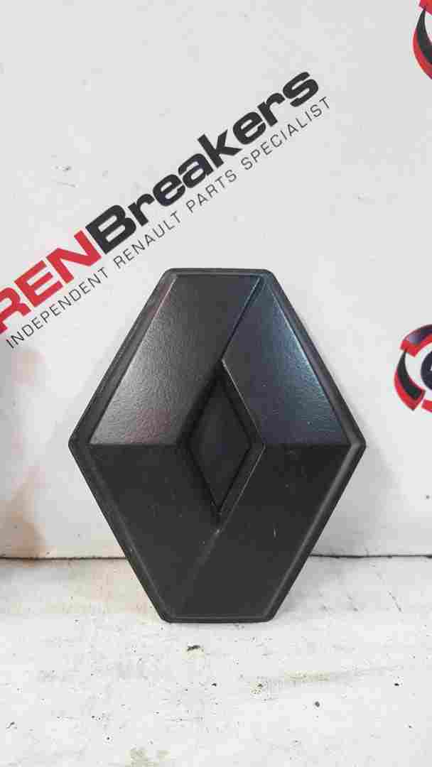 Renault Clio MK3 2009-2012 Front Bumper Diamond Badge Emblem Black Wrapped