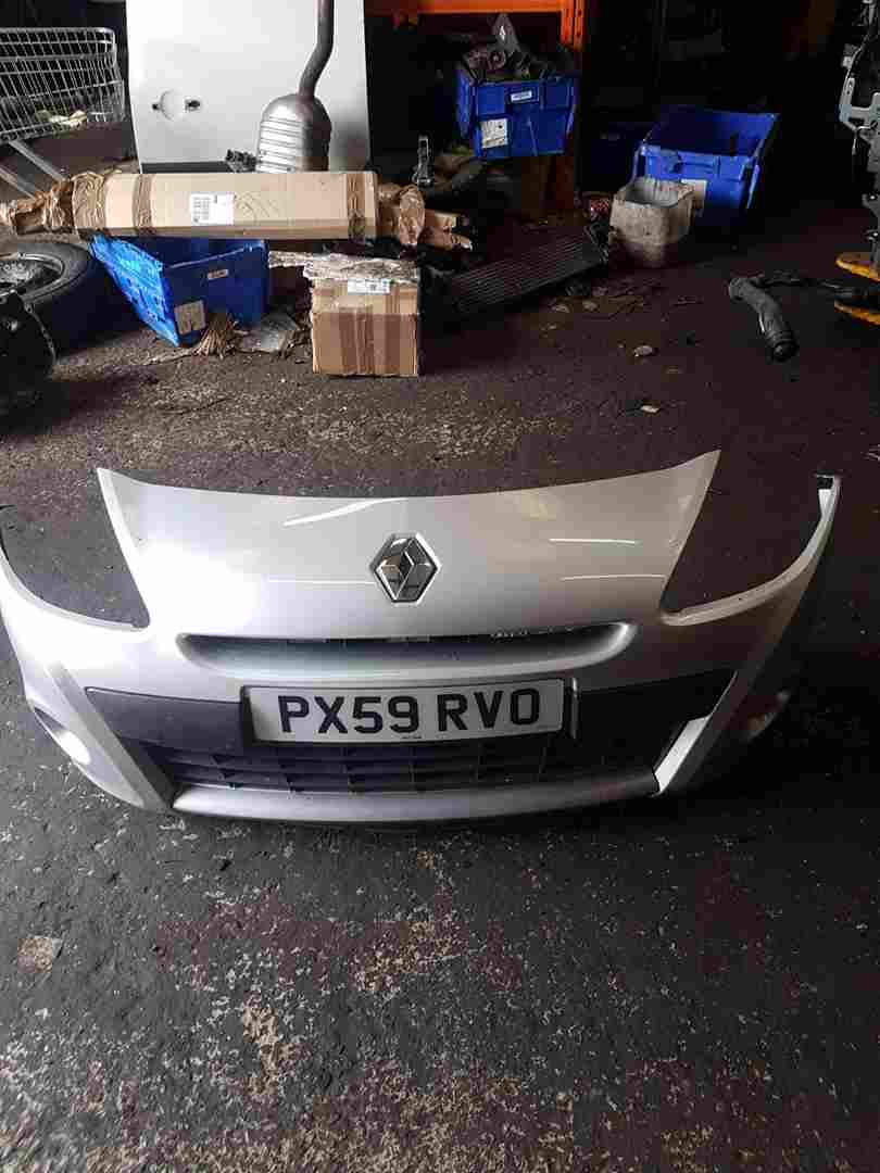 Renault Clio MK3 2009-2012 Front Bumper Silver Ted69 195 Facelift 195 Type