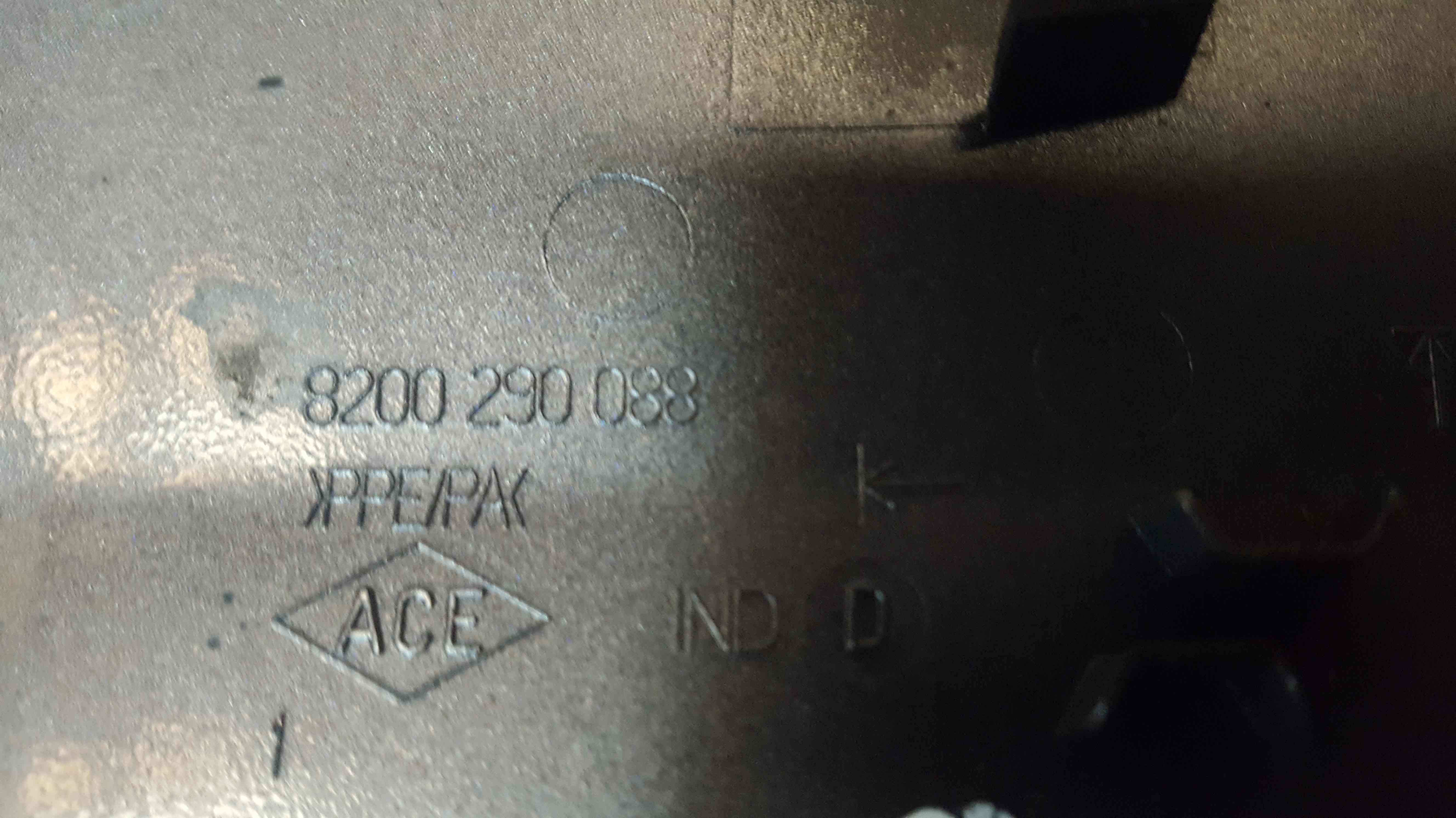 Renault Clio MK3 2009-2012 Fuel Flap Cover Grey Tekng 8200290088