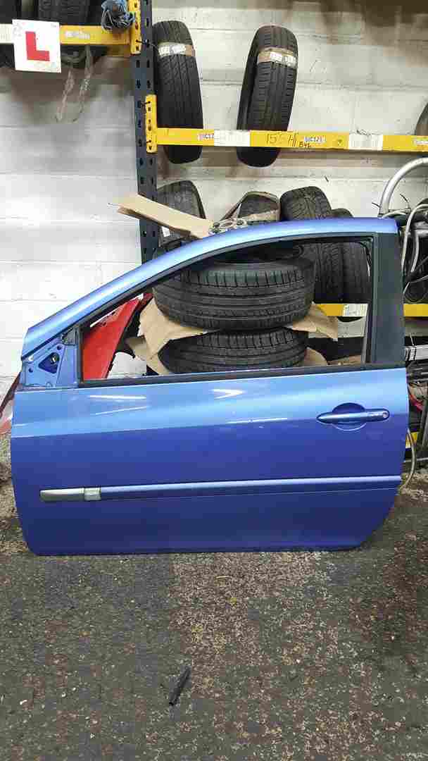 Renault Clio MK3 2009-2012 Gt Passenger NSF Front Door Blue Ternt 3Dr