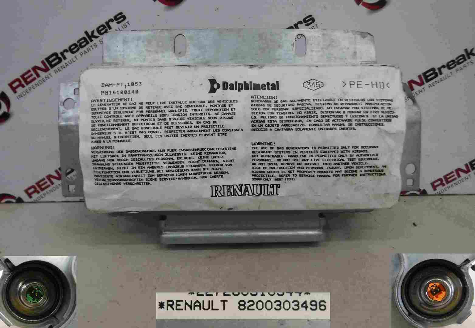 Renault Clio MK3 2009-2012 Passenger NS Airbag Dashboard