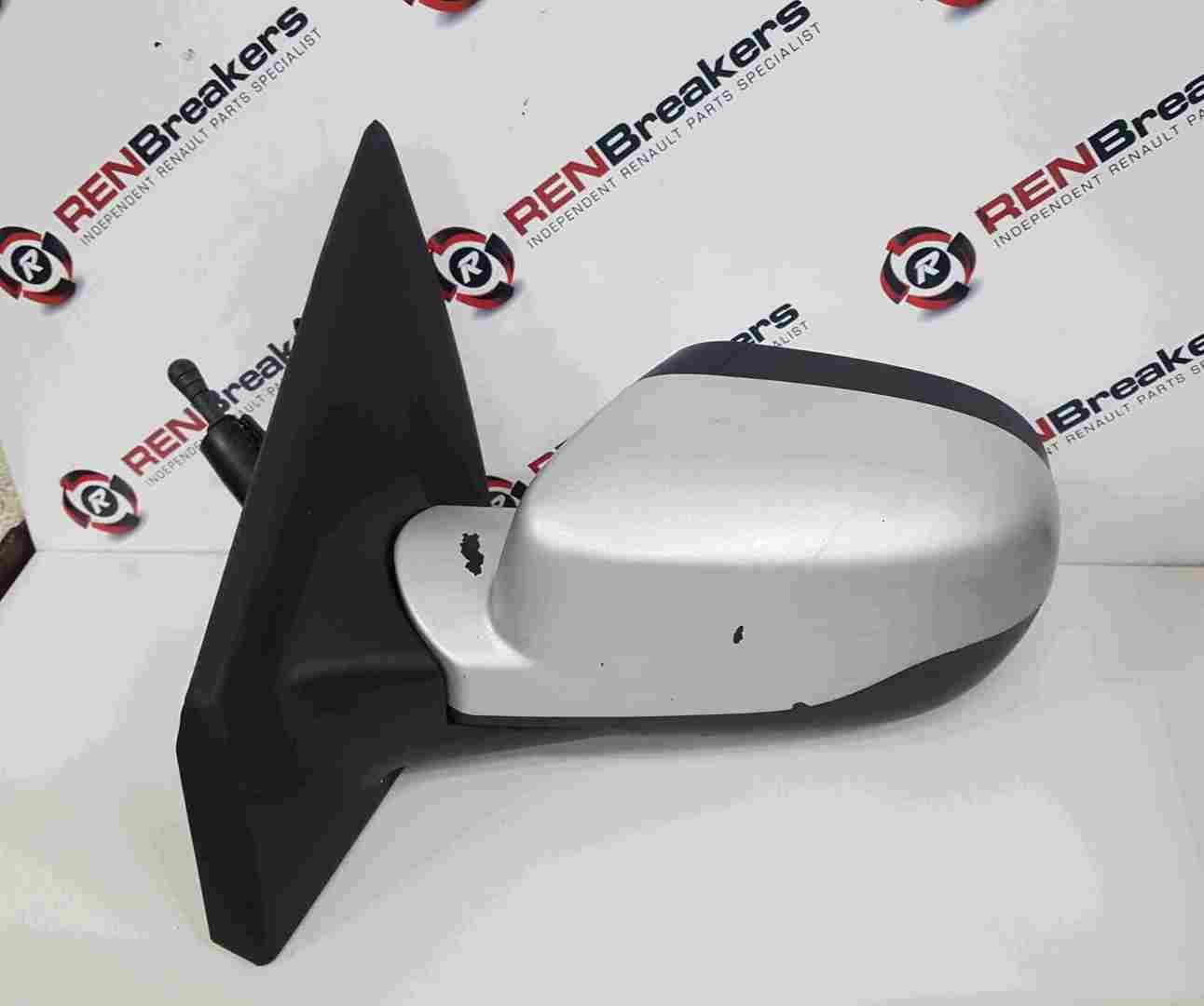 Renault Clio MK3 2009-2012 Passenger NS Wing Mirror Silver Manual Facelift