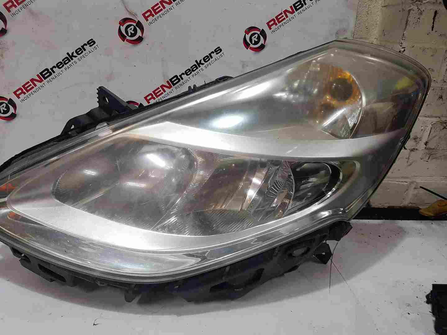 Thumb 3 Renault Clio MK3 2009-2012 Passenger NSF Front Head Lamp Headlight Chrome Cloudy