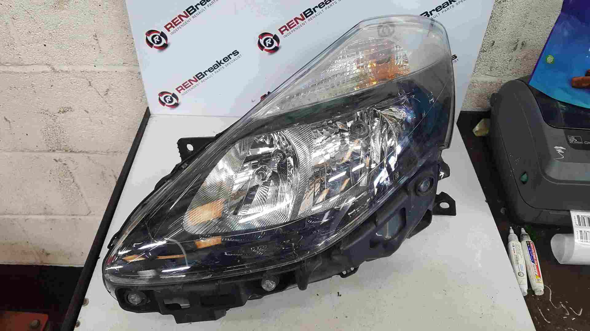 Thumb 3 Renault Clio MK3 2009-2012 Passenger NSF Front Headlight Black Backing Facelift