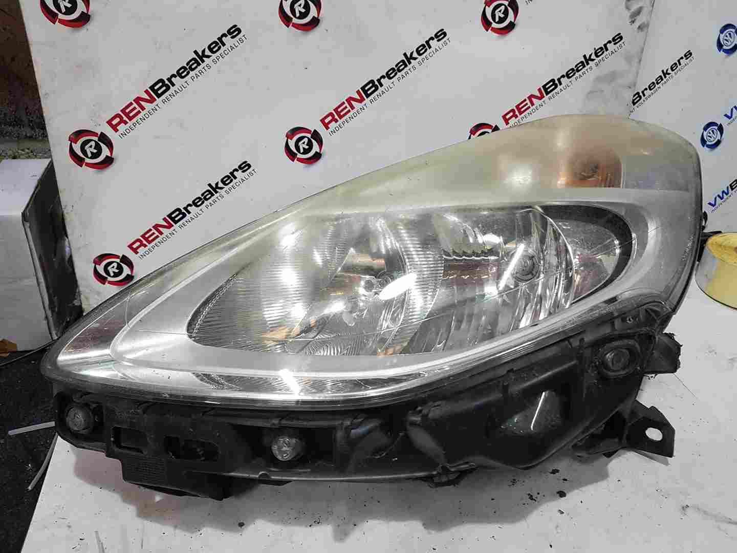 Renault Clio MK3 2009-2012 Passenger NSF Front Headlight Chrome Backing Facelift
