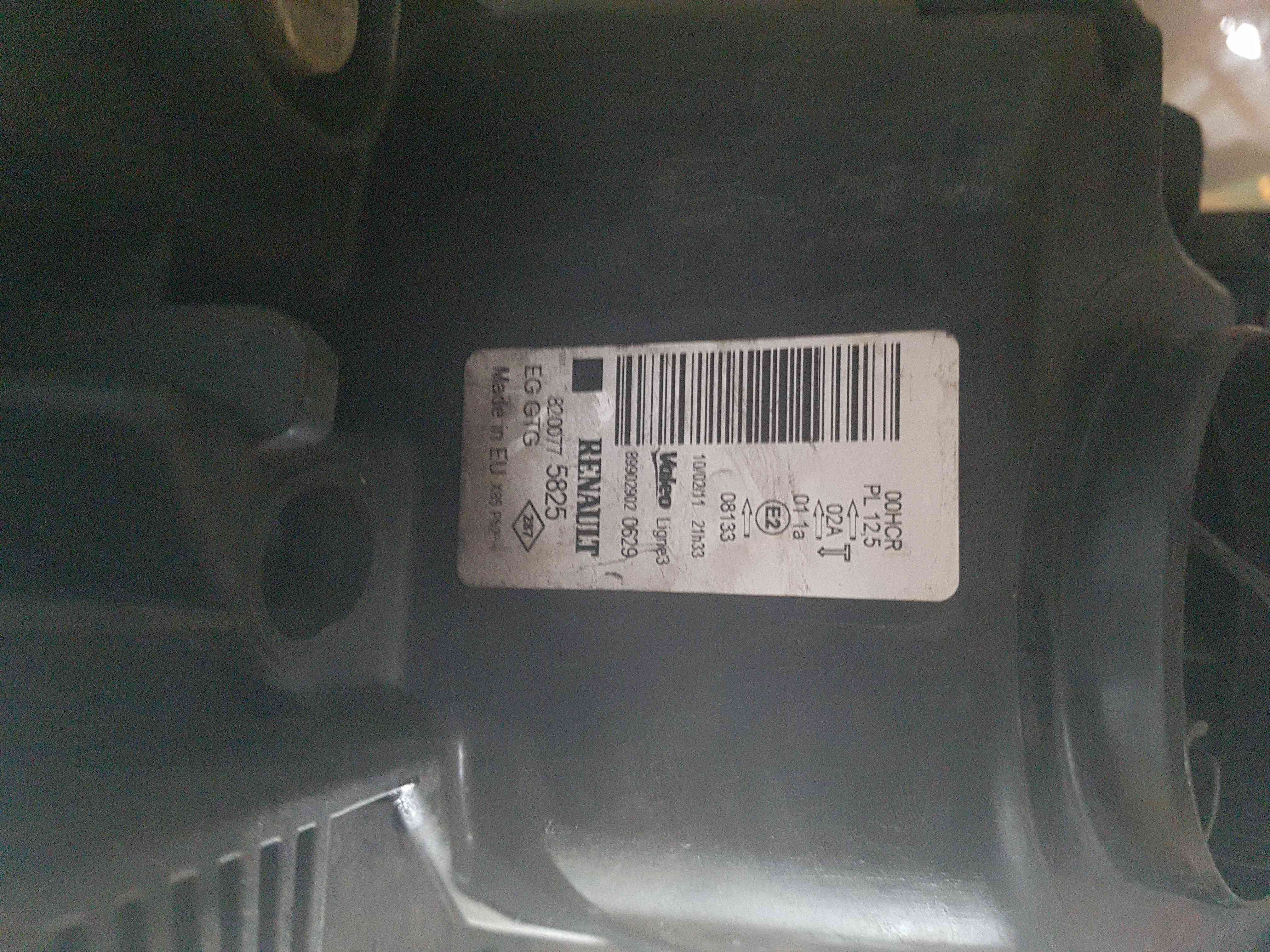 Thumb 3 Renault Clio MK3 2009-2012 Passenger NSF Front Headlight Chrome Backing Facelift