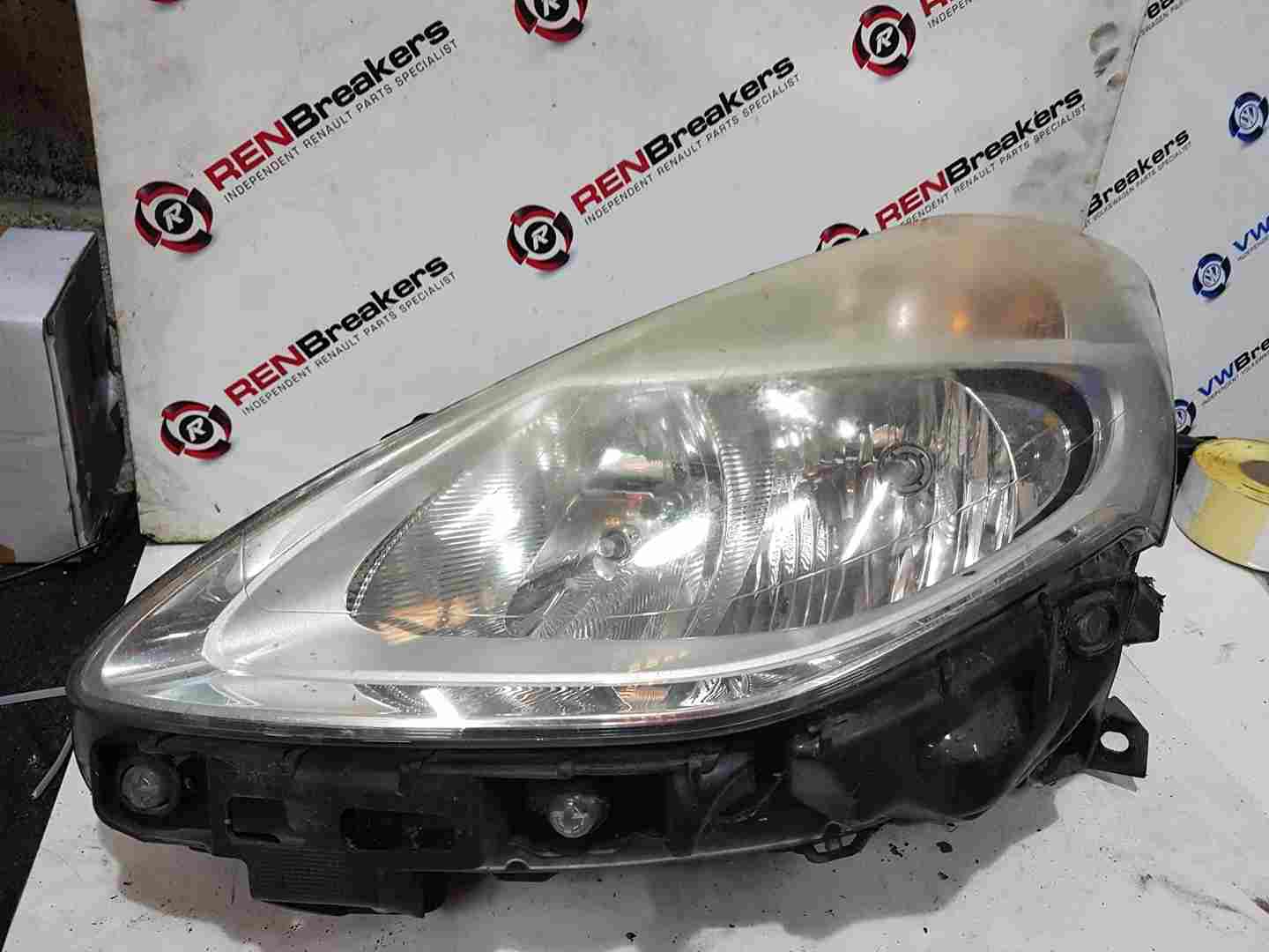 Thumb 3 Renault Clio MK3 2009-2012 Passenger NSF Front Headlight Chrome Backing Facelift