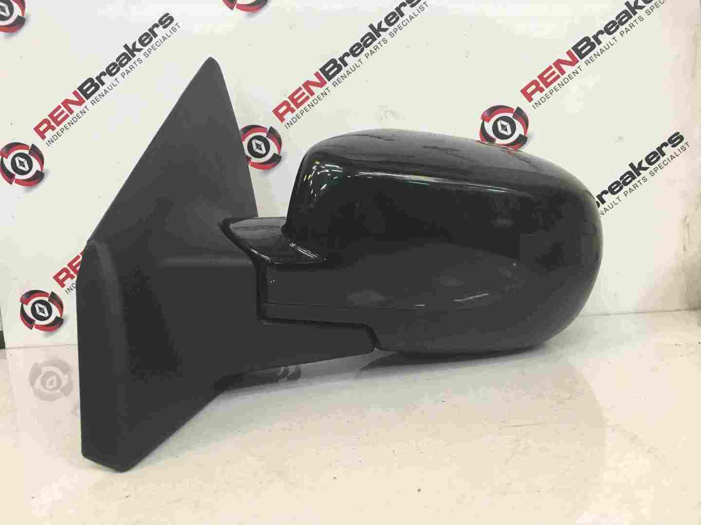 Renault Clio MK3 2009-2012 Passenger Ns Wing Mirror Black 676 Facelift Folding