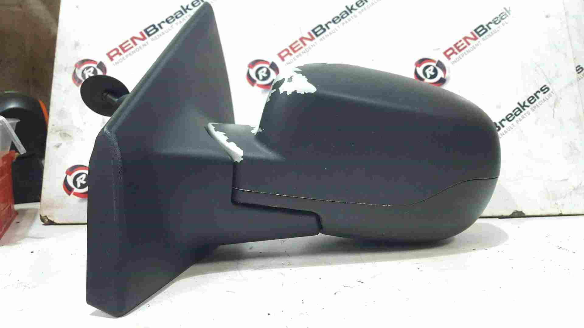 Renault Clio MK3 2009-2012 Passenger Ns Wing Mirror Black Manual