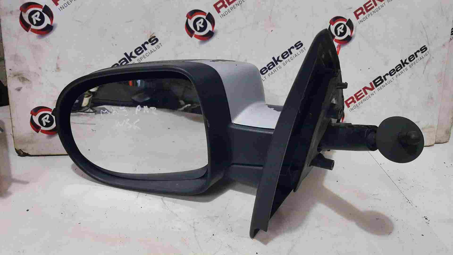 Thumb 3 Renault Clio MK3 2009-2012 Passenger Ns Wing Mirror Black Manual