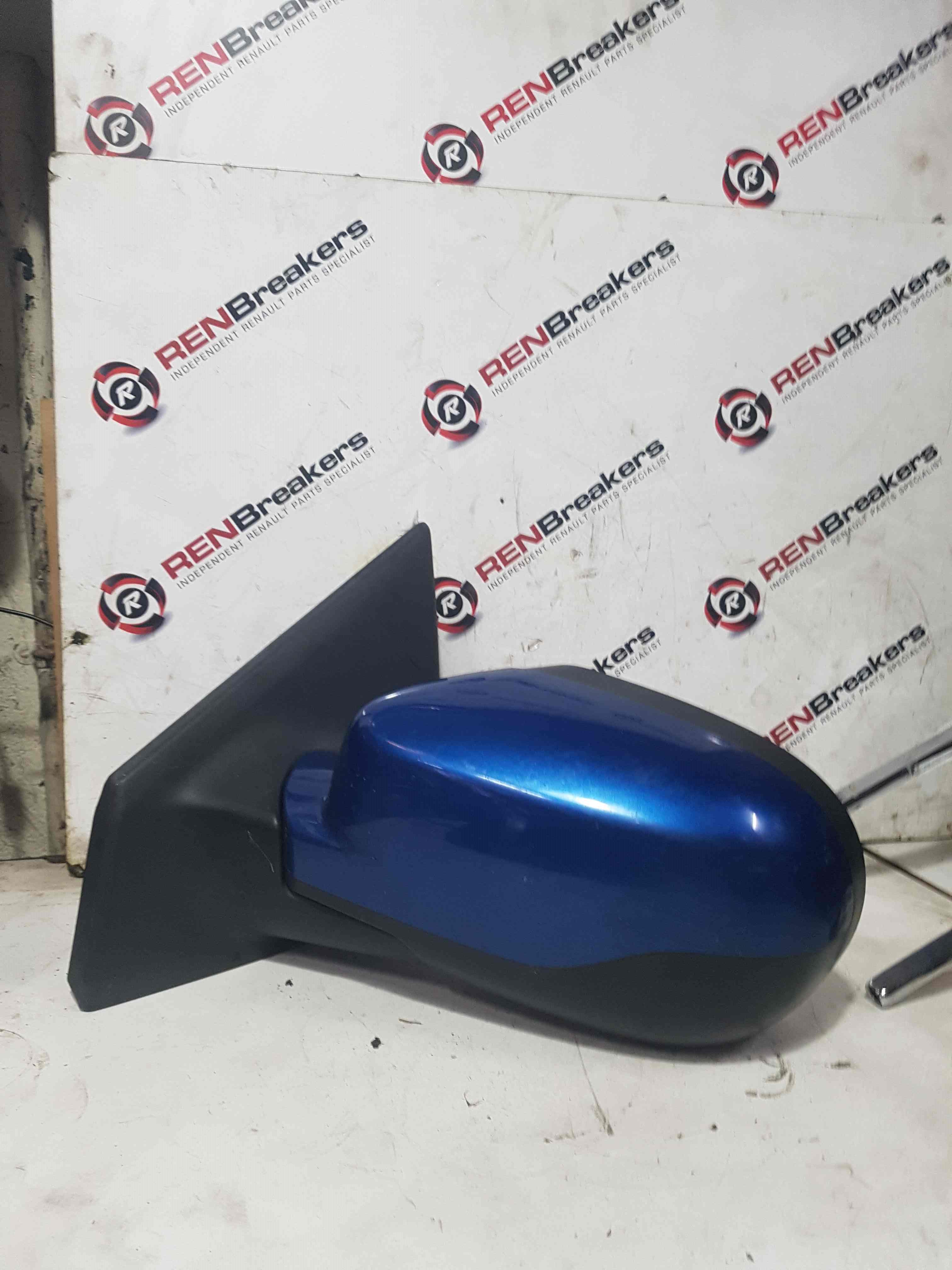 Thumb 3 Renault Clio MK3 2009-2012 Passenger Ns Wing Mirror Blue Terna Scratches