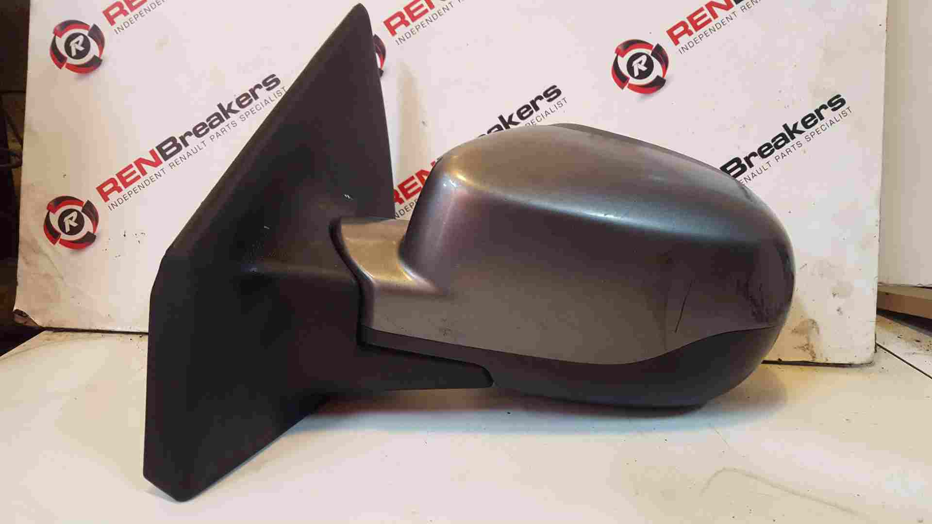 Renault Clio MK3 2009-2012 Passenger Ns Wing Mirror Grey Tekng scuffed