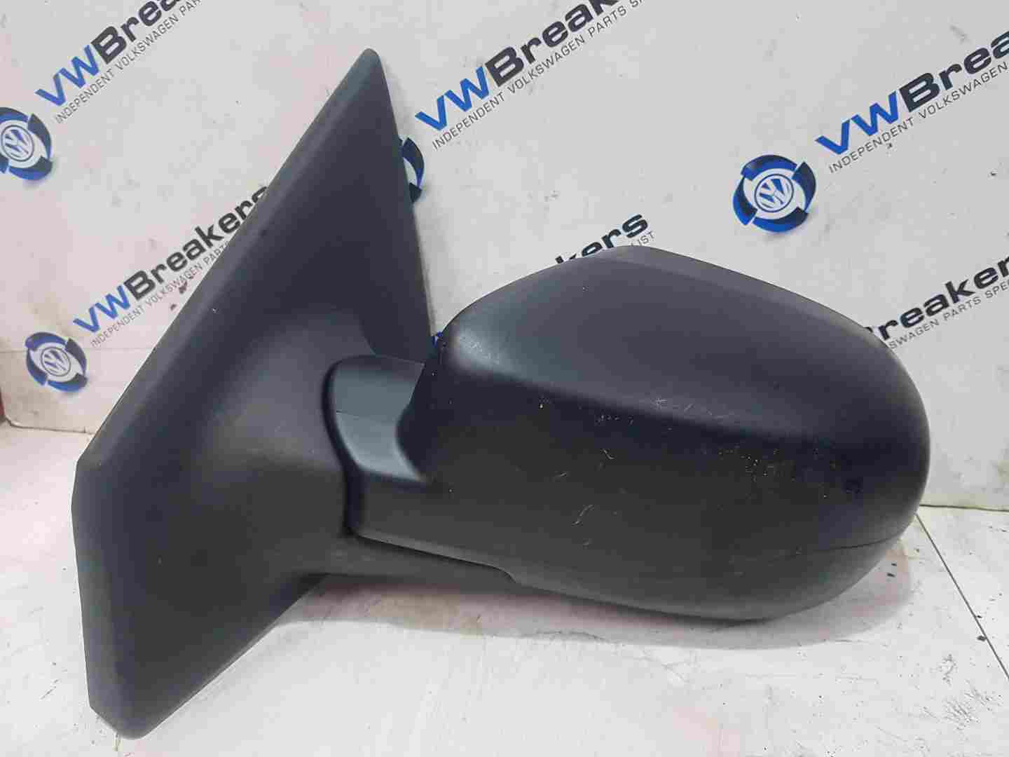 Renault Clio MK3 2009-2012 Passenger Ns Wing Mirror Plain Black Electric