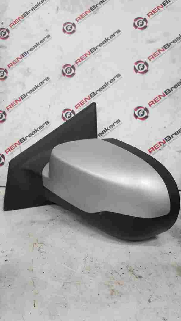 Thumb 3 Renault Clio MK3 2009-2012 Passenger Ns Wing Mirror Plain Silver Electric