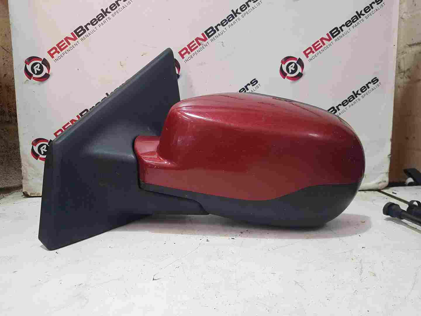 Thumb 2 Renault Clio MK3 2009-2012 Passenger Ns Wing Mirror RED Tennj NO MIRROR GLASS