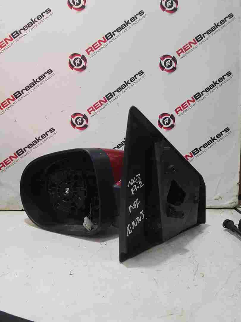 Thumb 4 Renault Clio MK3 2009-2012 Passenger Ns Wing Mirror RED Tennj NO MIRROR GLASS