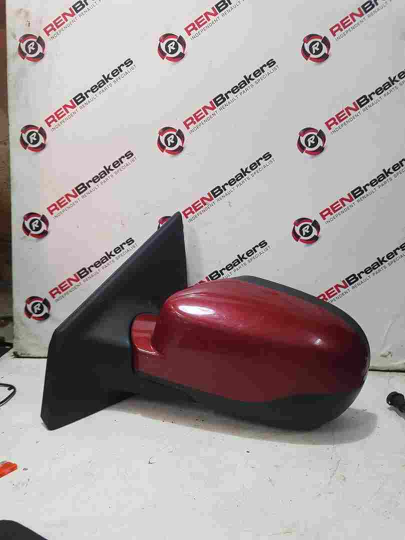 Thumb 7 Renault Clio MK3 2009-2012 Passenger Ns Wing Mirror RED Tennj NO MIRROR GLASS
