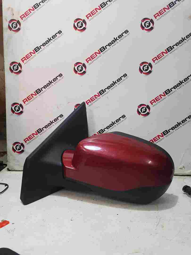 Thumb 8 Renault Clio MK3 2009-2012 Passenger Ns Wing Mirror RED Tennj NO MIRROR GLASS