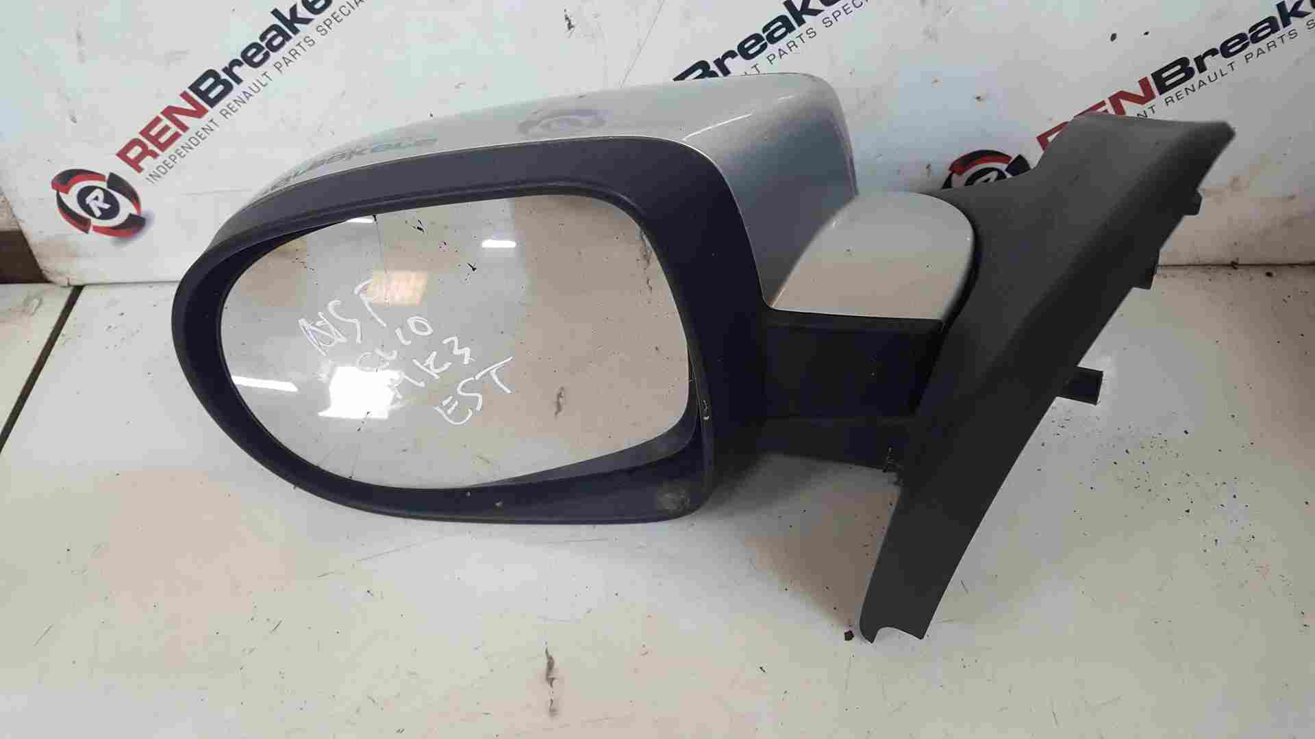 Thumb 3 Renault Clio MK3 2009-2012 Passenger Ns Wing Mirror Silver 8200802108