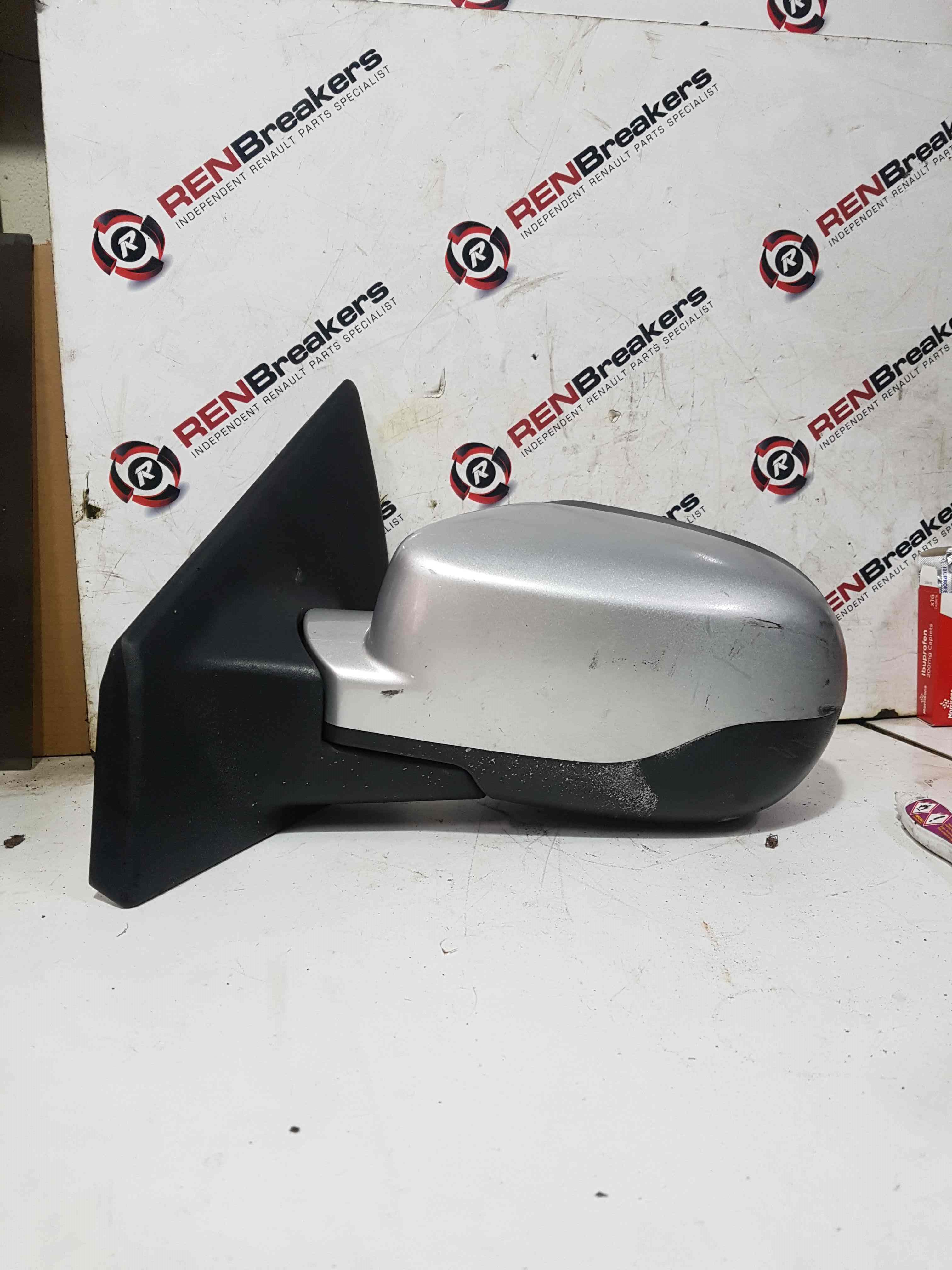 Renault Clio MK3 2009-2012 Passenger Ns Wing Mirror Silver Ted69  facelift