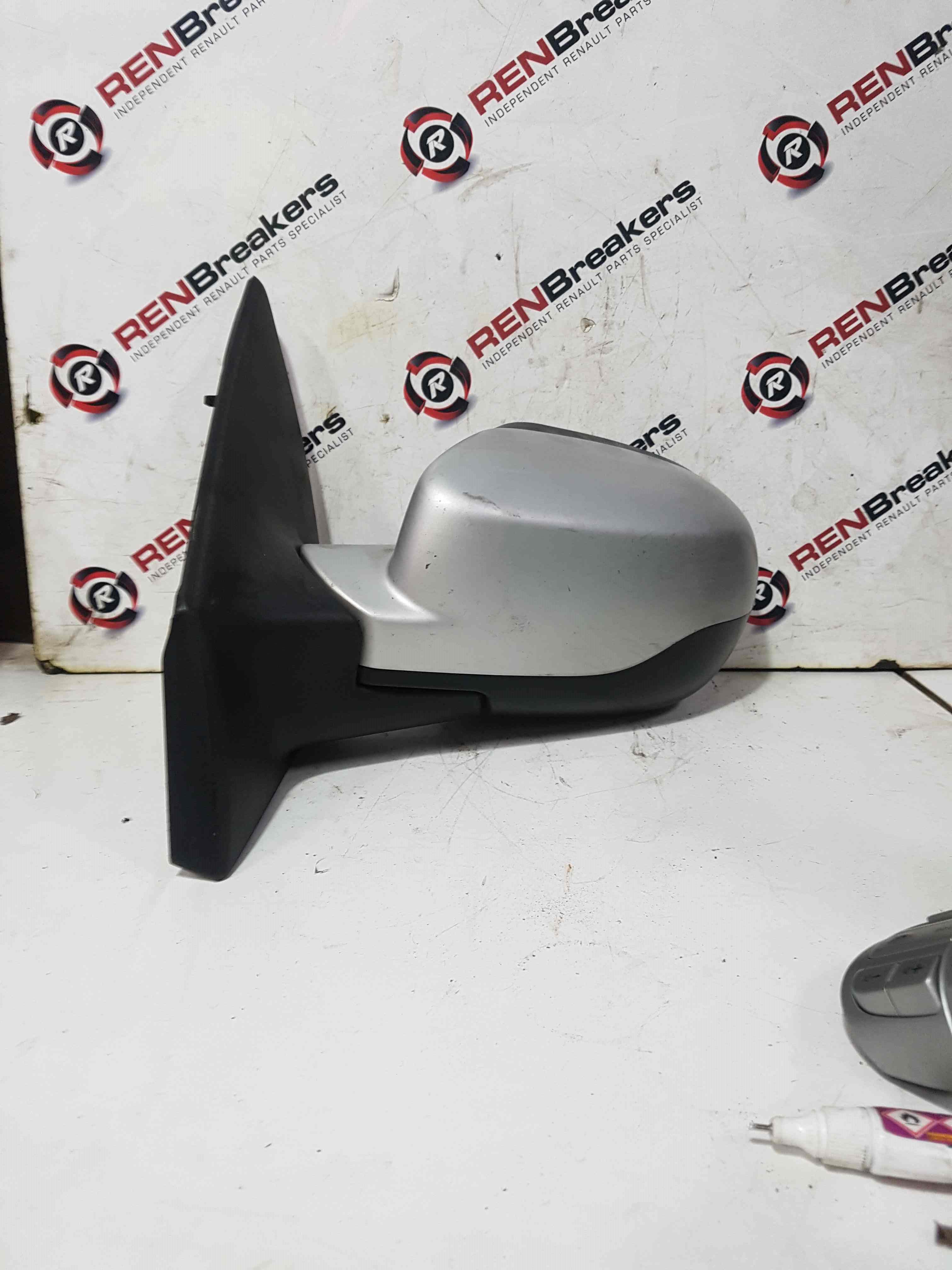 Thumb 10 Renault Clio MK3 2009-2012 Passenger Ns Wing Mirror Silver facelift
