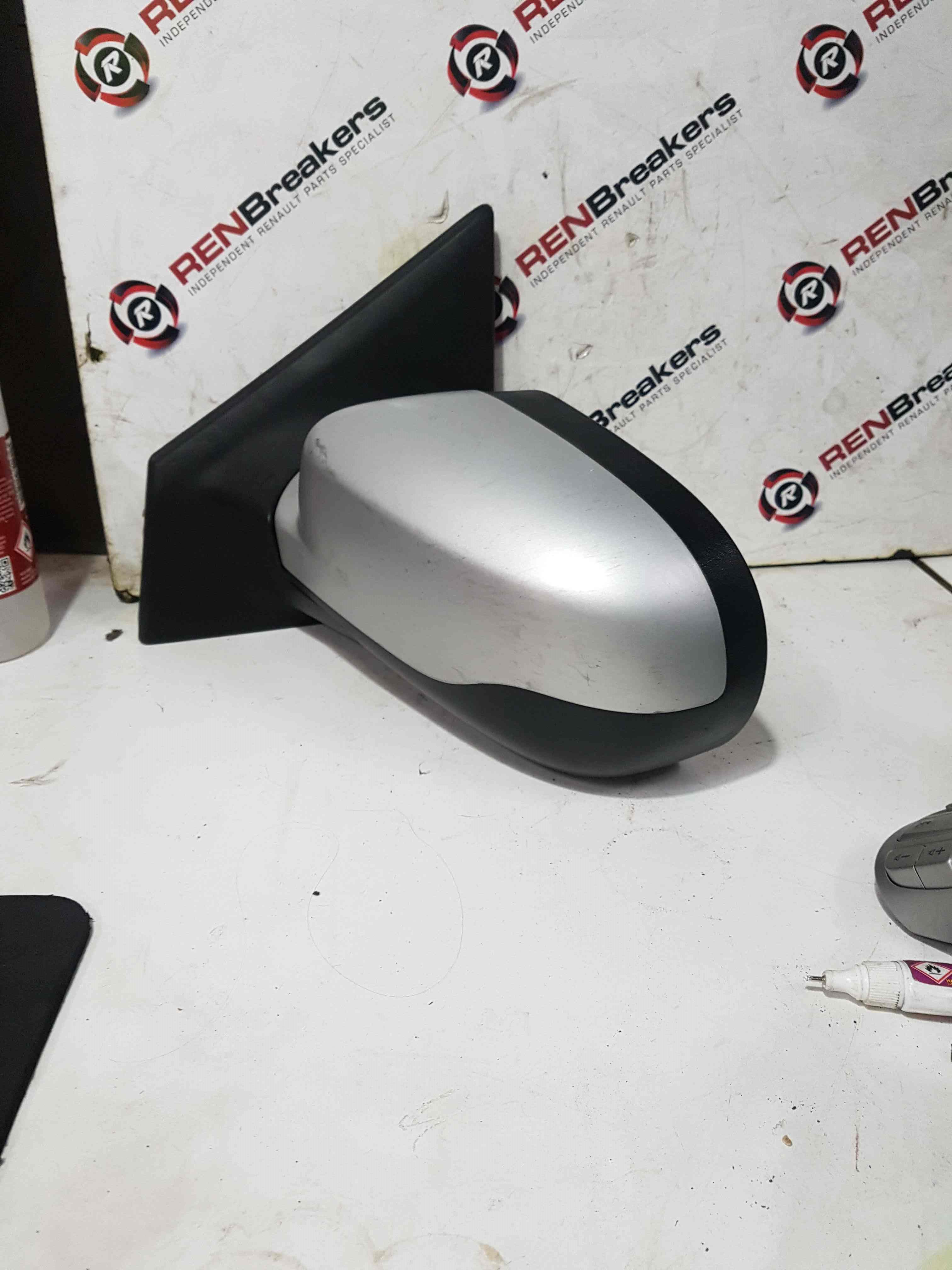 Thumb 5 Renault Clio MK3 2009-2012 Passenger Ns Wing Mirror Silver facelift