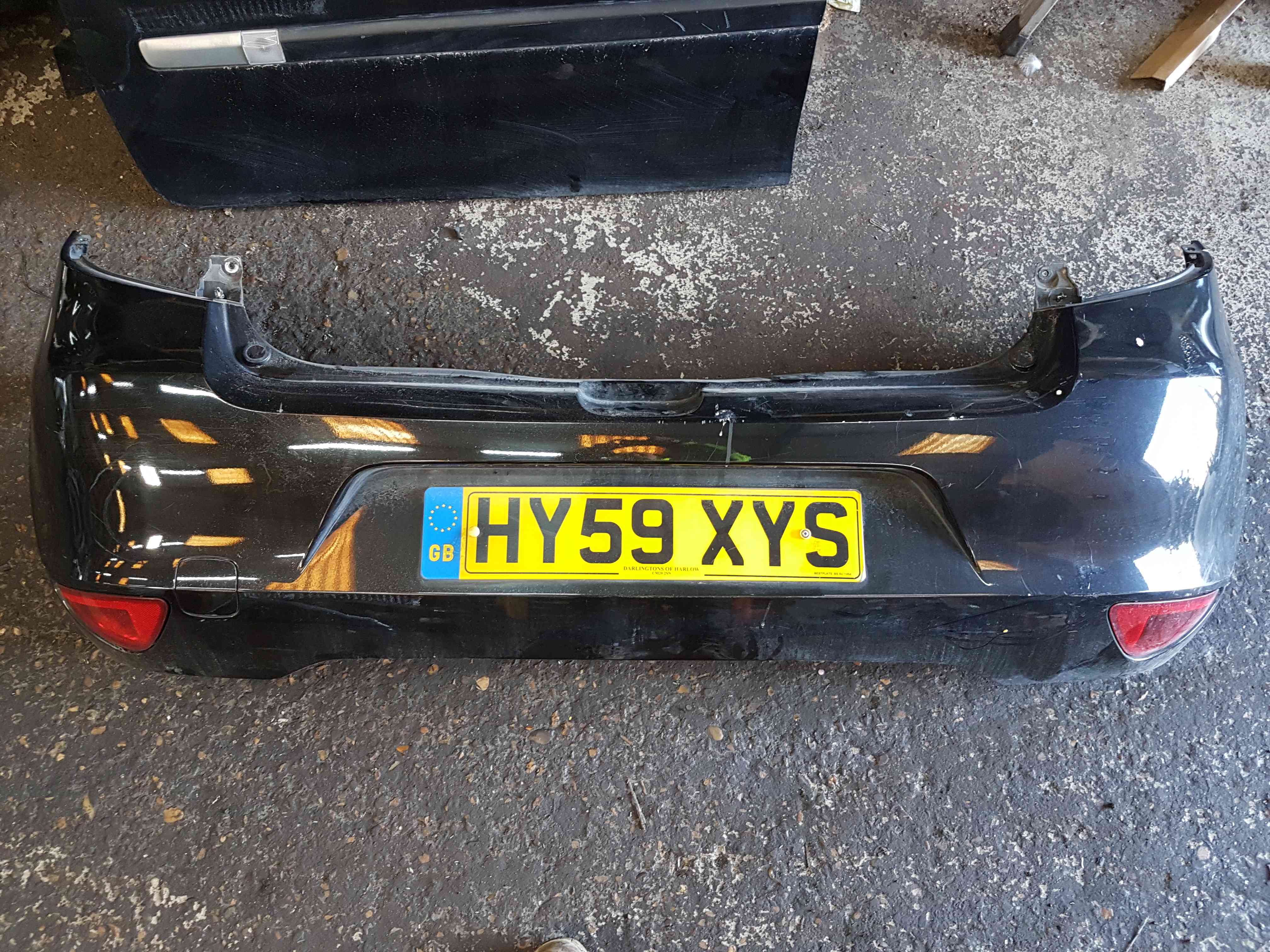 Renault Clio MK3 2009-2012 Rear Bumper Black 676 Facelift