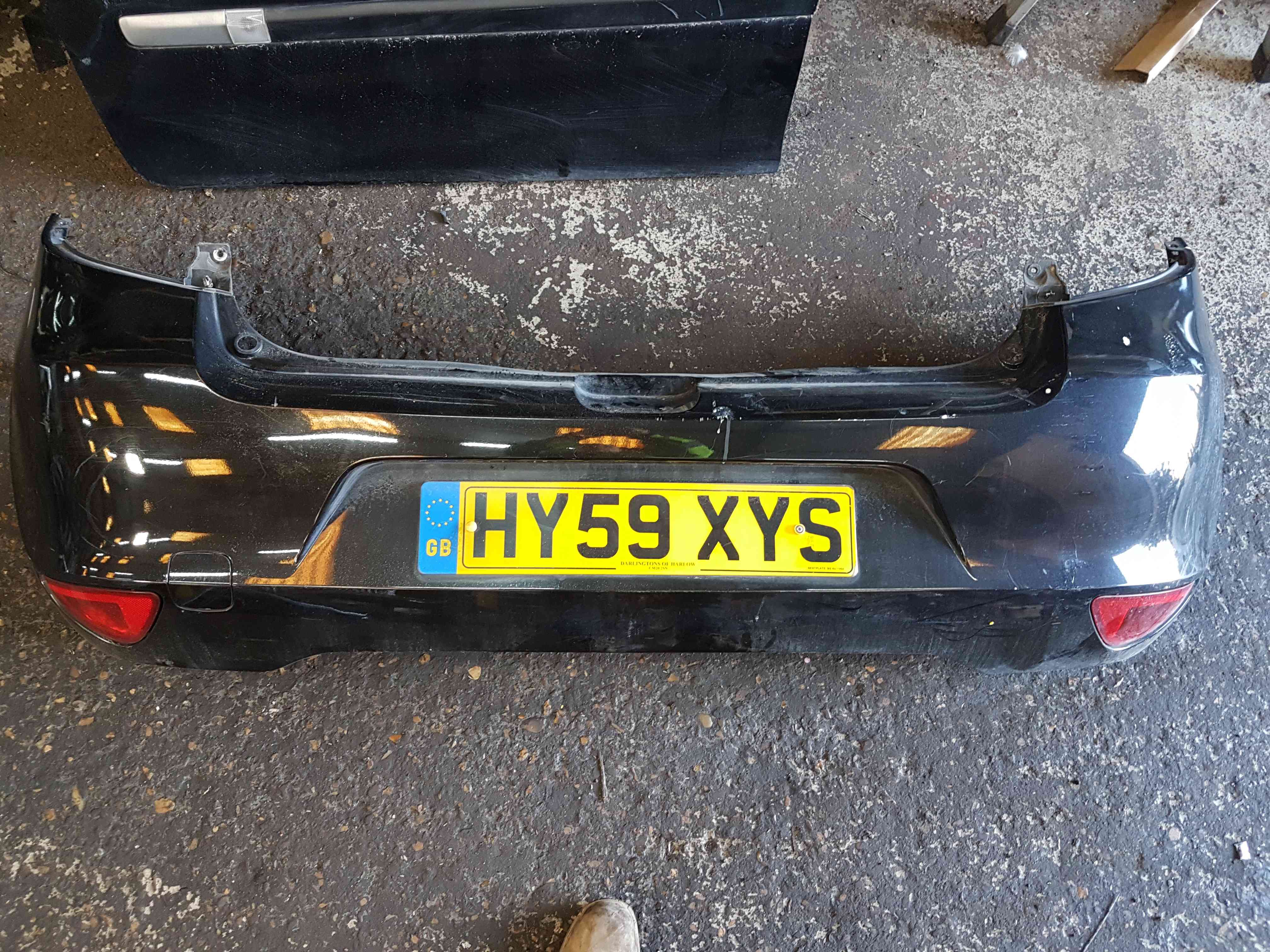 Thumb 8 Renault Clio MK3 2009-2012 Rear Bumper Black 676 Facelift