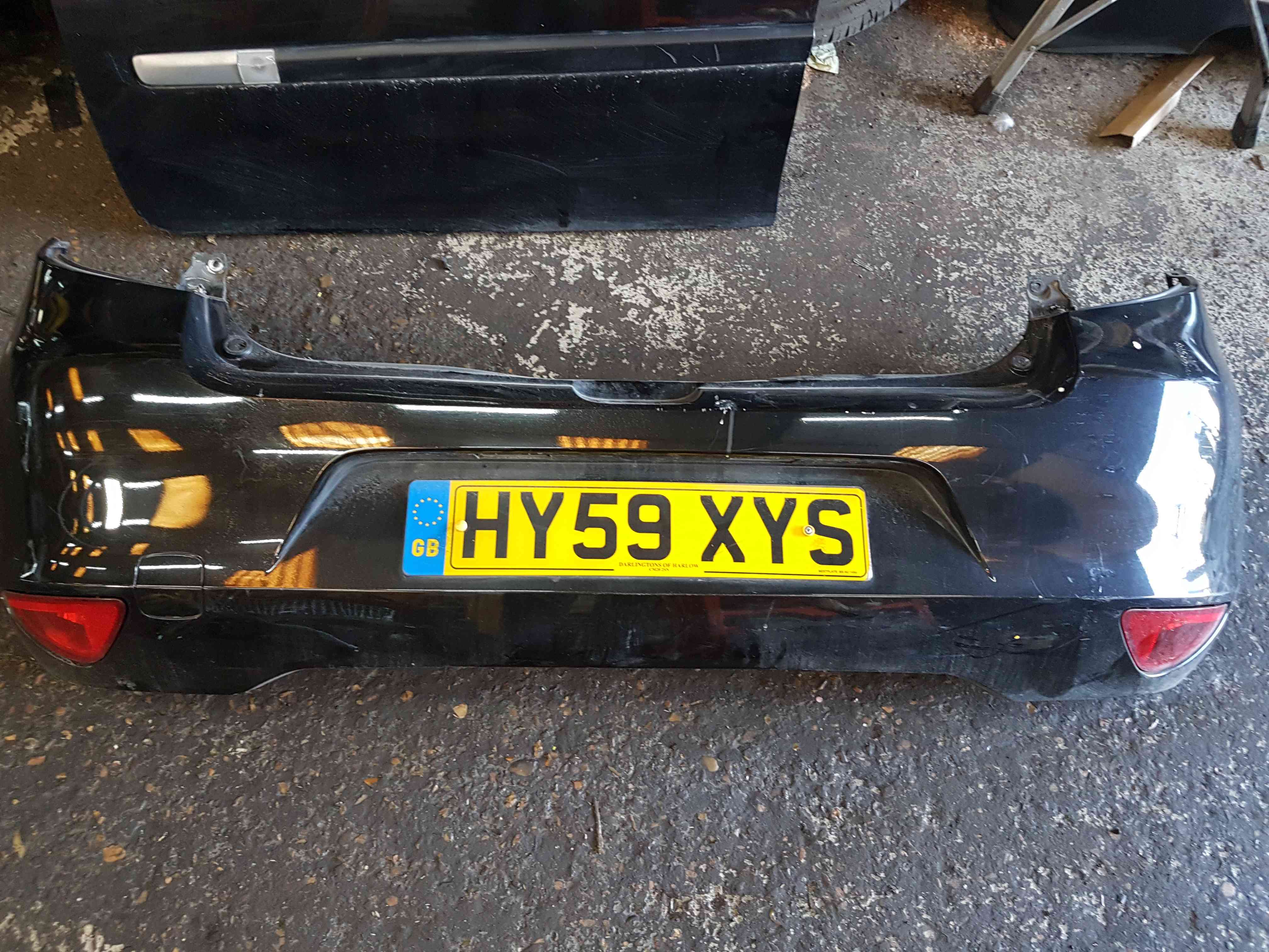 Thumb 11 Renault Clio MK3 2009-2012 Rear Bumper Black 676 Facelift