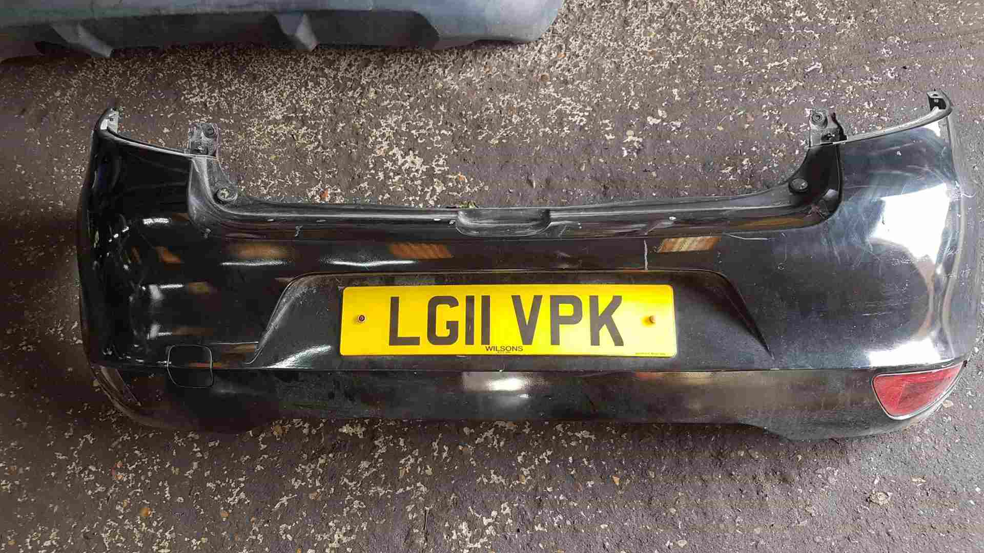 Thumb 4 Renault Clio MK3 2009-2012 Rear Bumper Black 676 Facelift Marks
