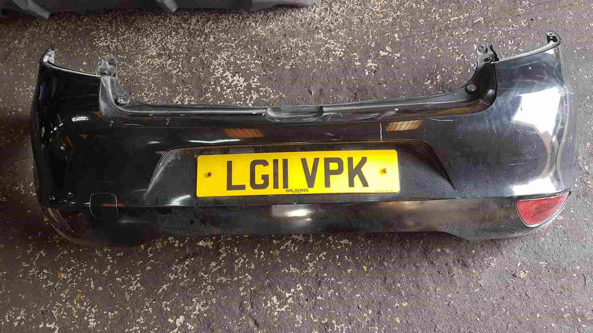 Thumb 5 Renault Clio MK3 2009-2012 Rear Bumper Black 676 Facelift Marks