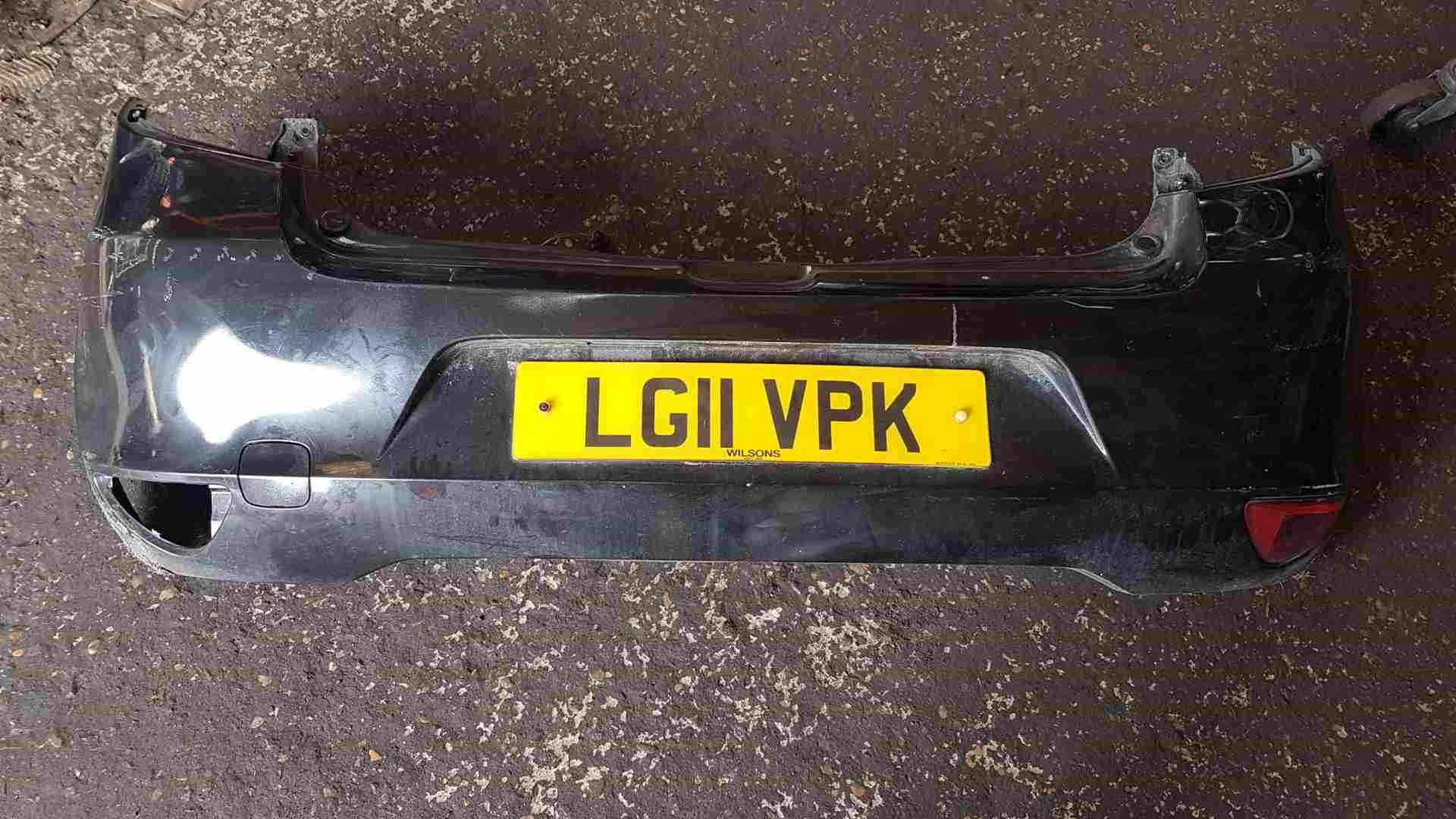 Renault Clio MK3 2009-2012 Rear Bumper Black 676 Facelift Marks
